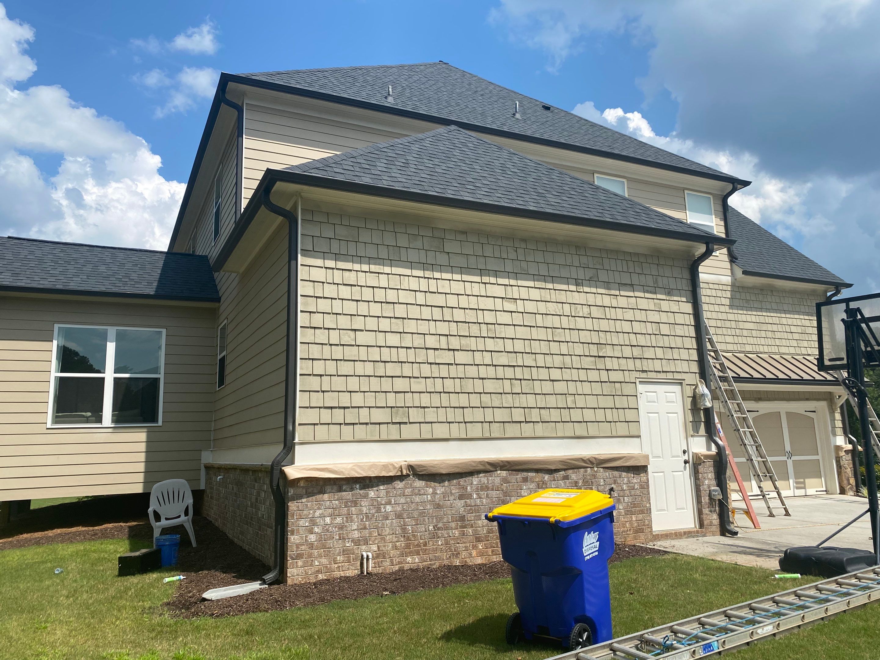 Full Exterior Painting Project on Residential Siding in Marietta by Swift Home Renovations