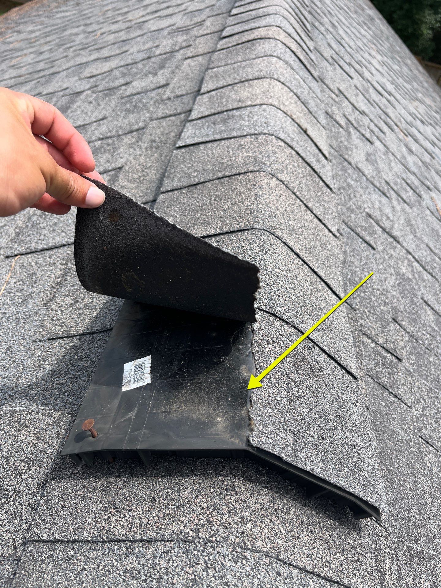 Hail Damage using Owen's Corning Duration (Lifetime) Shingles by Roof Repair Company