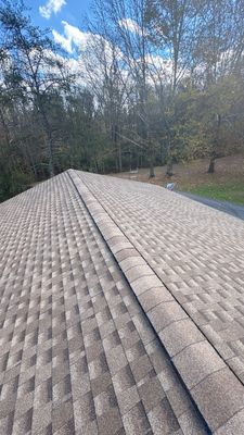 Garage Roof Installation using GAF Timberline HDZ Shakewood