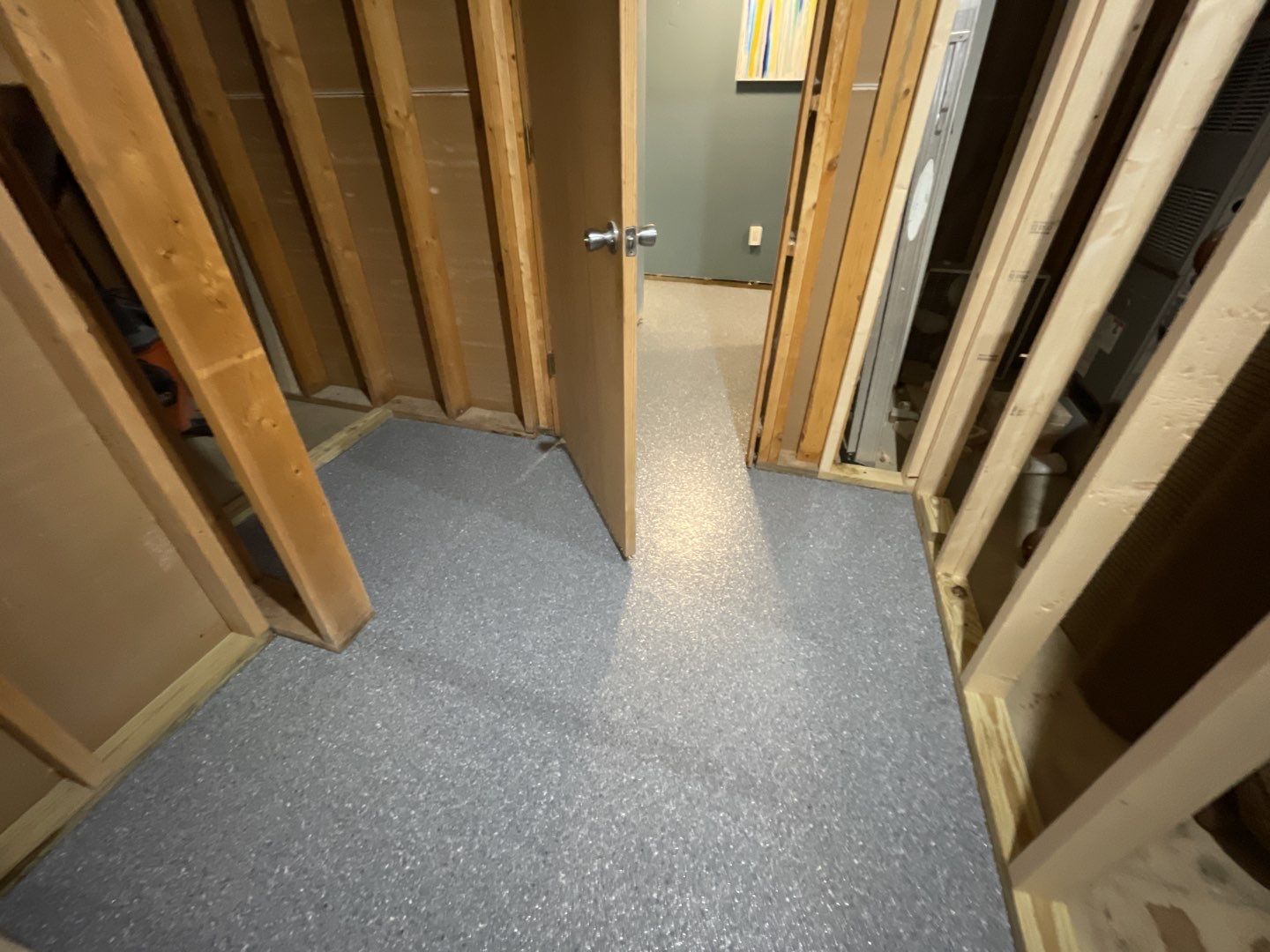 Basement Floor using Granite by Your1DayFloor.com
