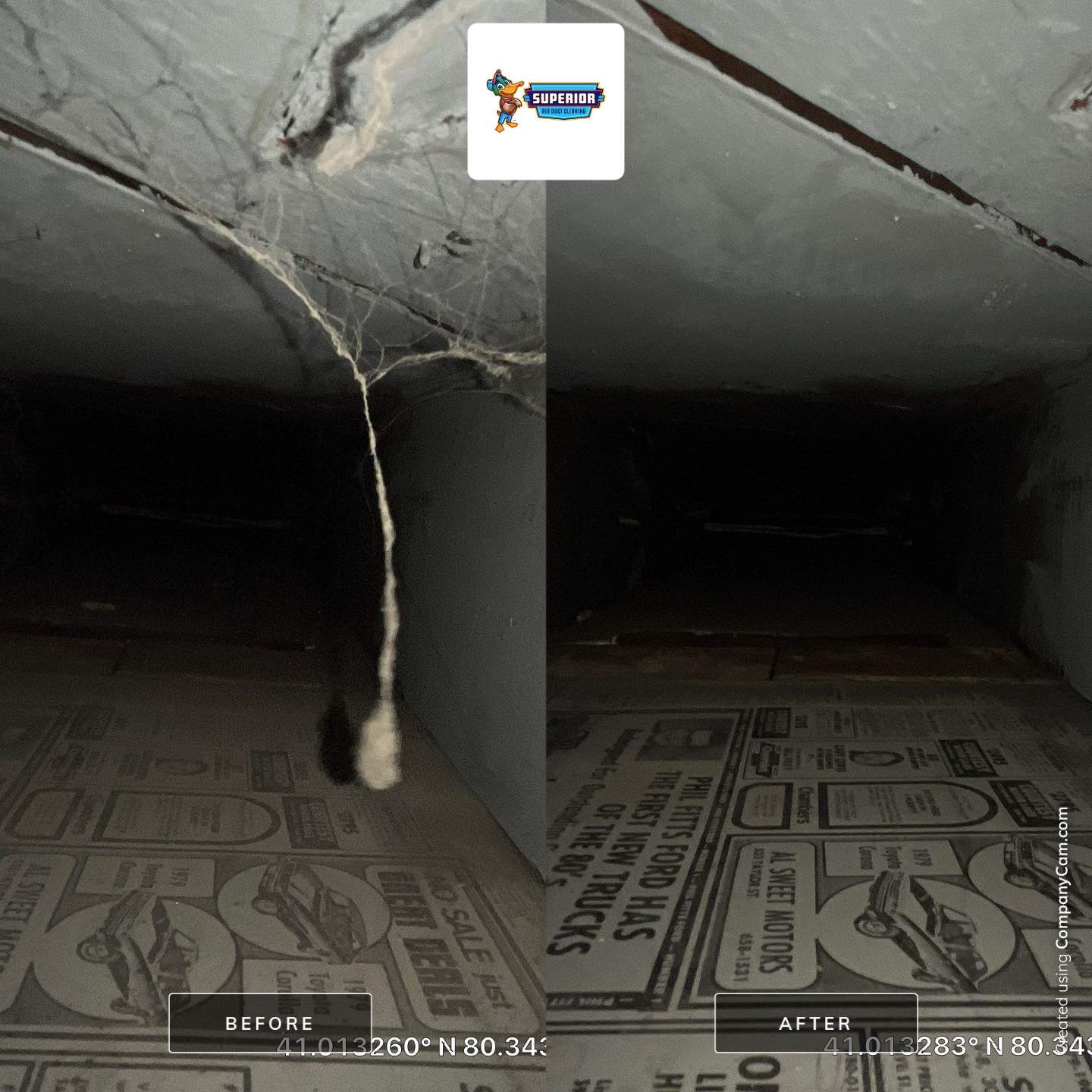 Air Duct Cleaning With a Vacuum Truck in New Castle, PA by Superior Air Duct Cleaning