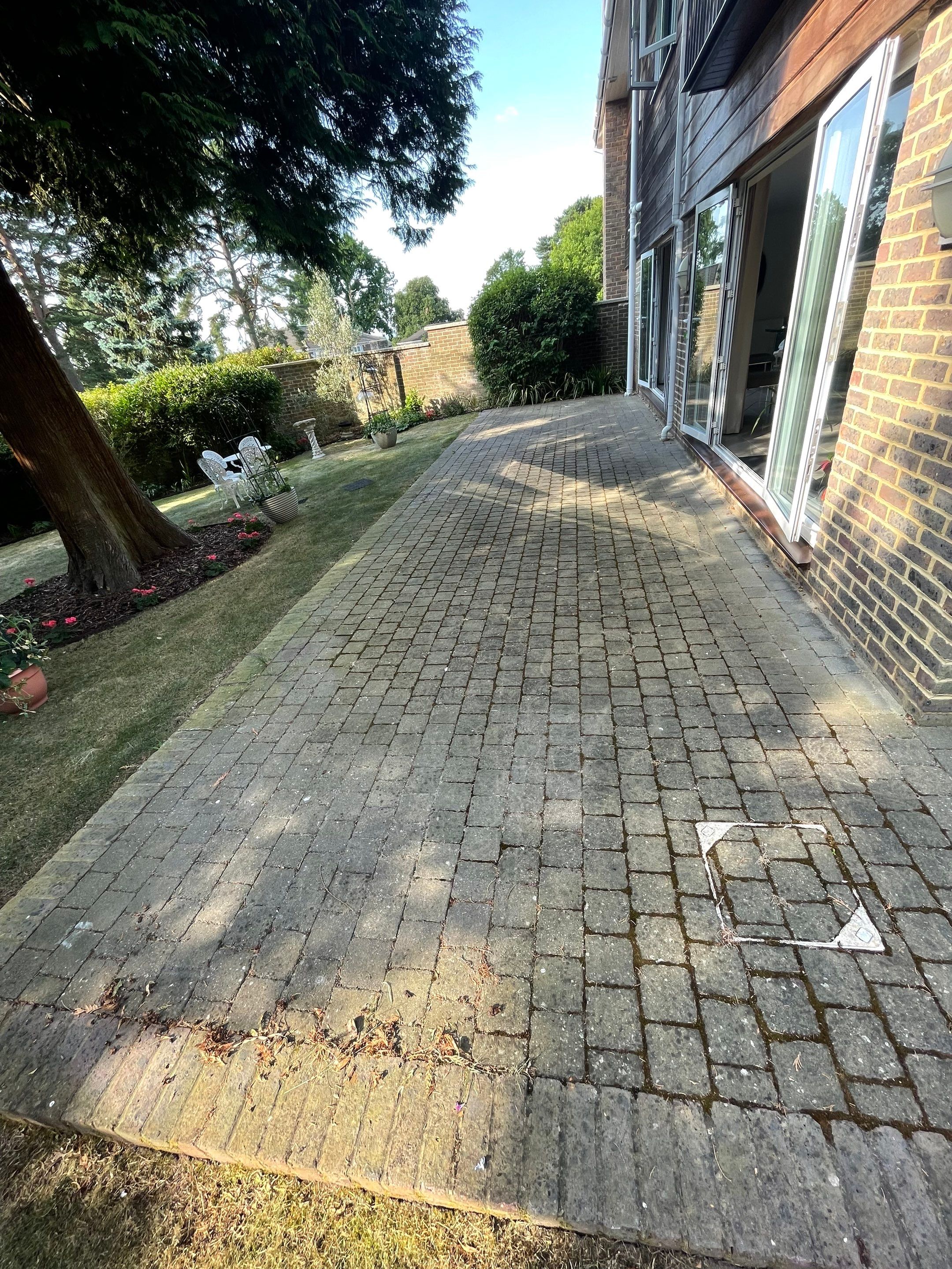 Patio Clean using honda 21 ltr/min by Ges Exterior Cleaning ltd