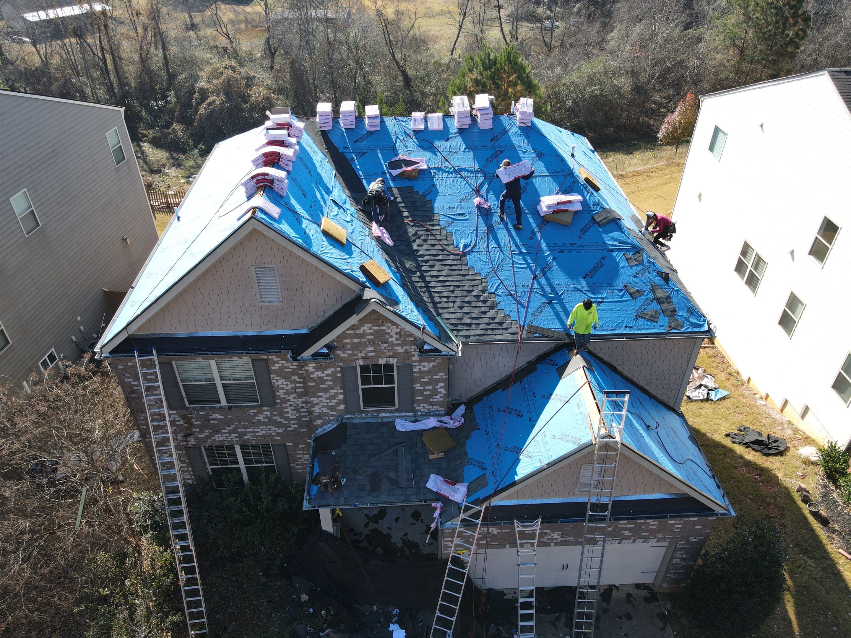 Residential Roofing Installation using Owens Corning by Inspector Roofing and Restoration