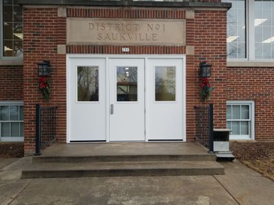 Commercial Entry Door Installation at Grafton Local Library