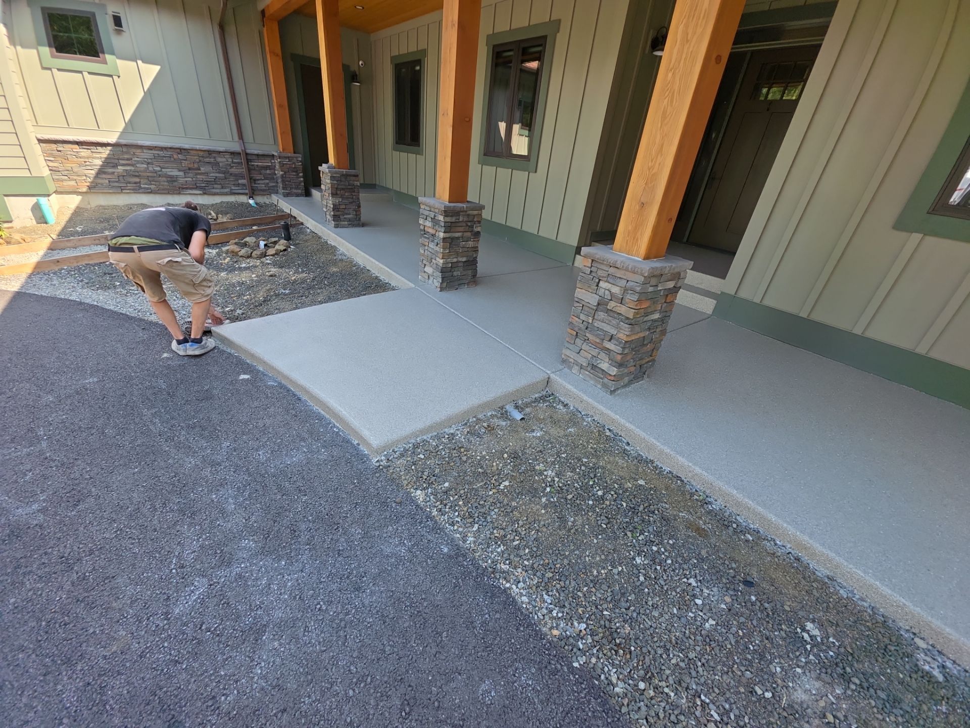Patio Transformation using Travertine by Croc Coatings, LLC