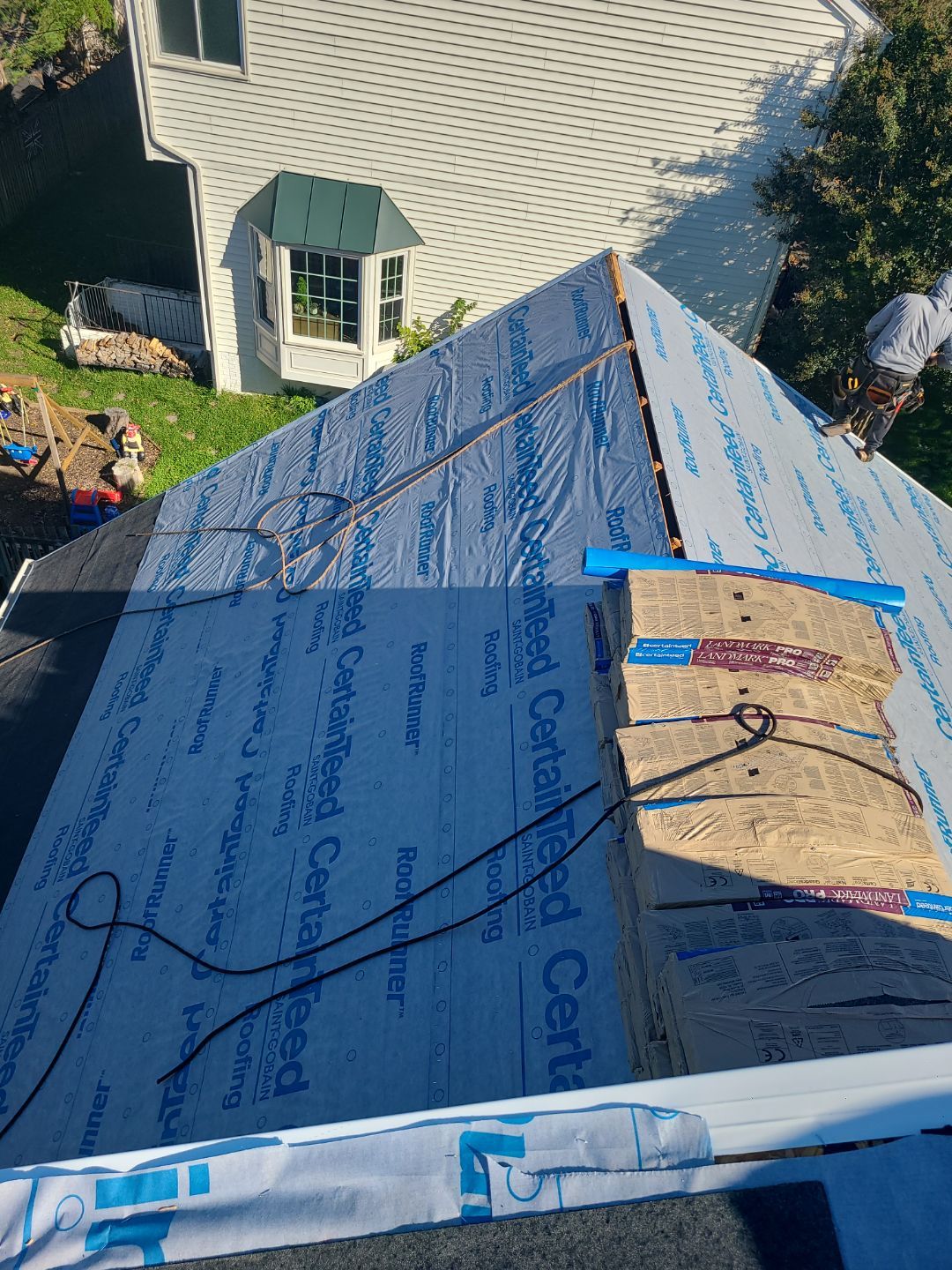 Centreville: Residential Roof Replacement with CertainTeed Landmark Pro Designer Shingles in Max Def Charcoal Black by RM Banning, Inc.