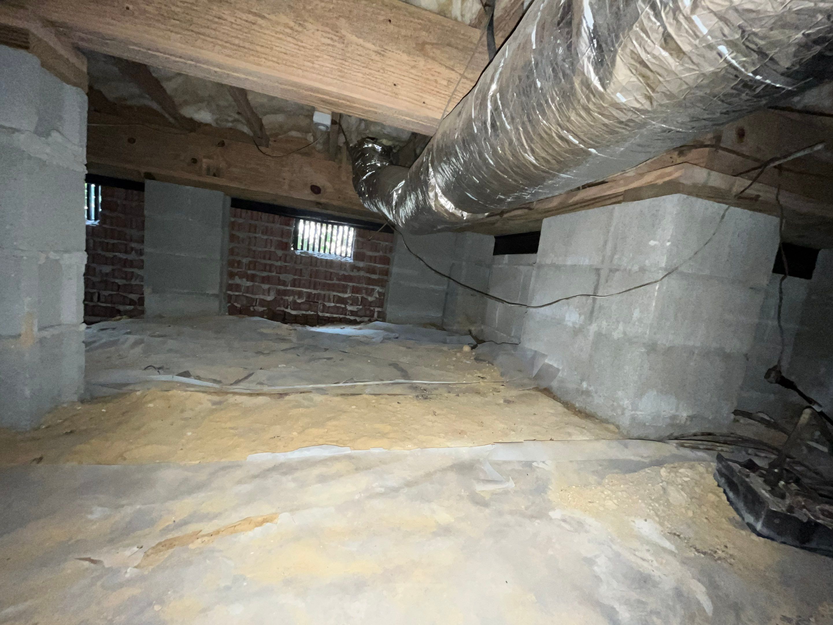 Impact Choice Encapsulation with French Drain, Mold Removal, and Crawlspace Door by Impact Crawlspace