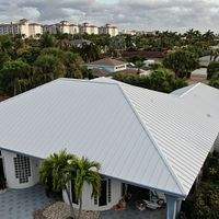 .032 Aluminum 1.5" Mechanical Seam Regal White  by Total Roofing System The Metal Roof Experts