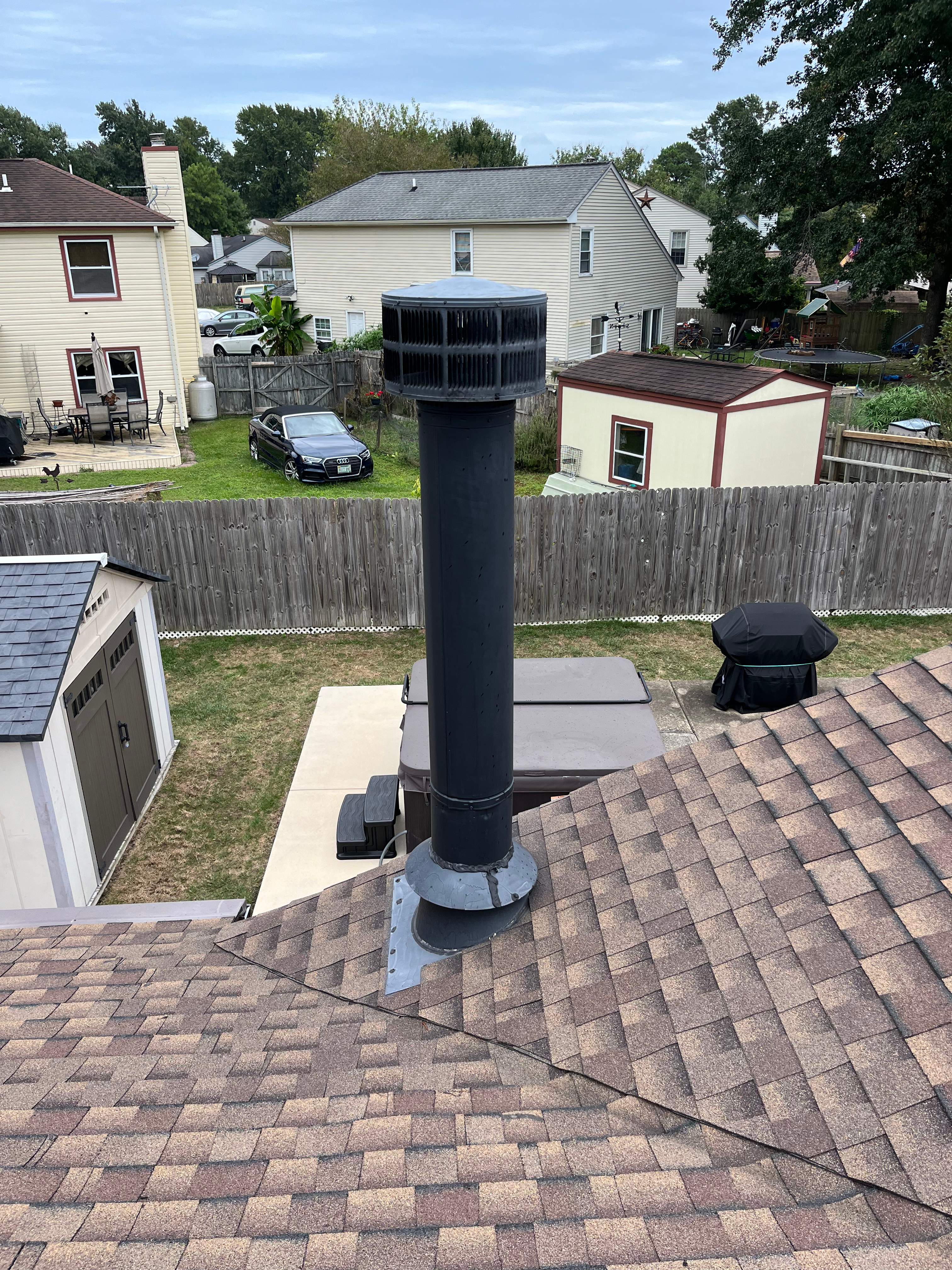 Wood Fireplace Installed in Virginia Beach by Premier Chimney and Roofing