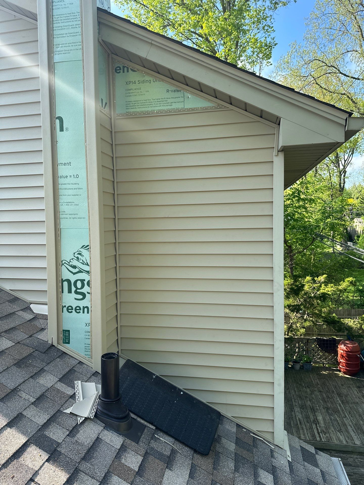 Roof Replacement using Owens Corning Sand Dune by 180 Contractors