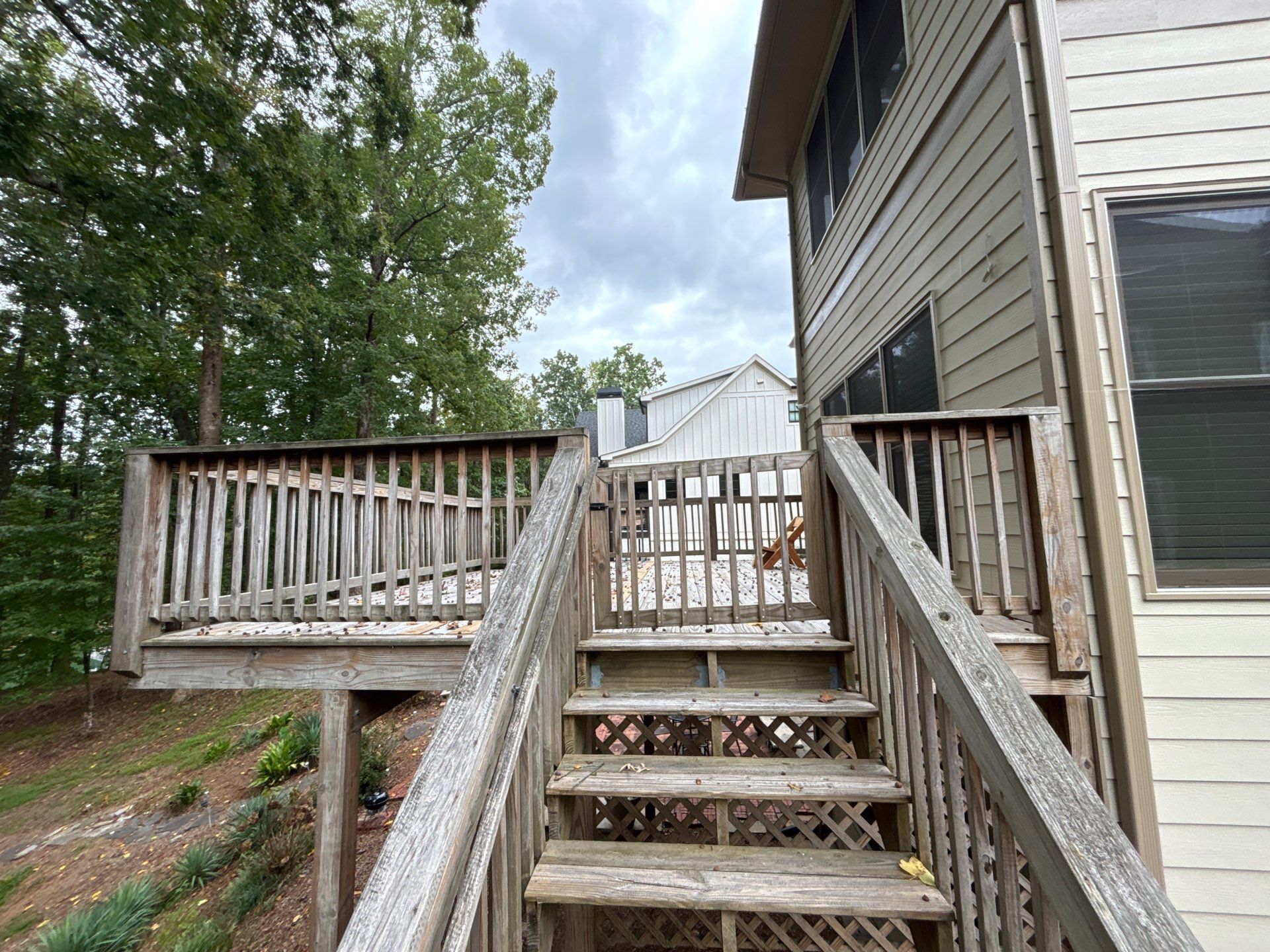 Buford, GA Deck Resurface and Extension using Pressure Treated Pine  by Nelson Exteriors 