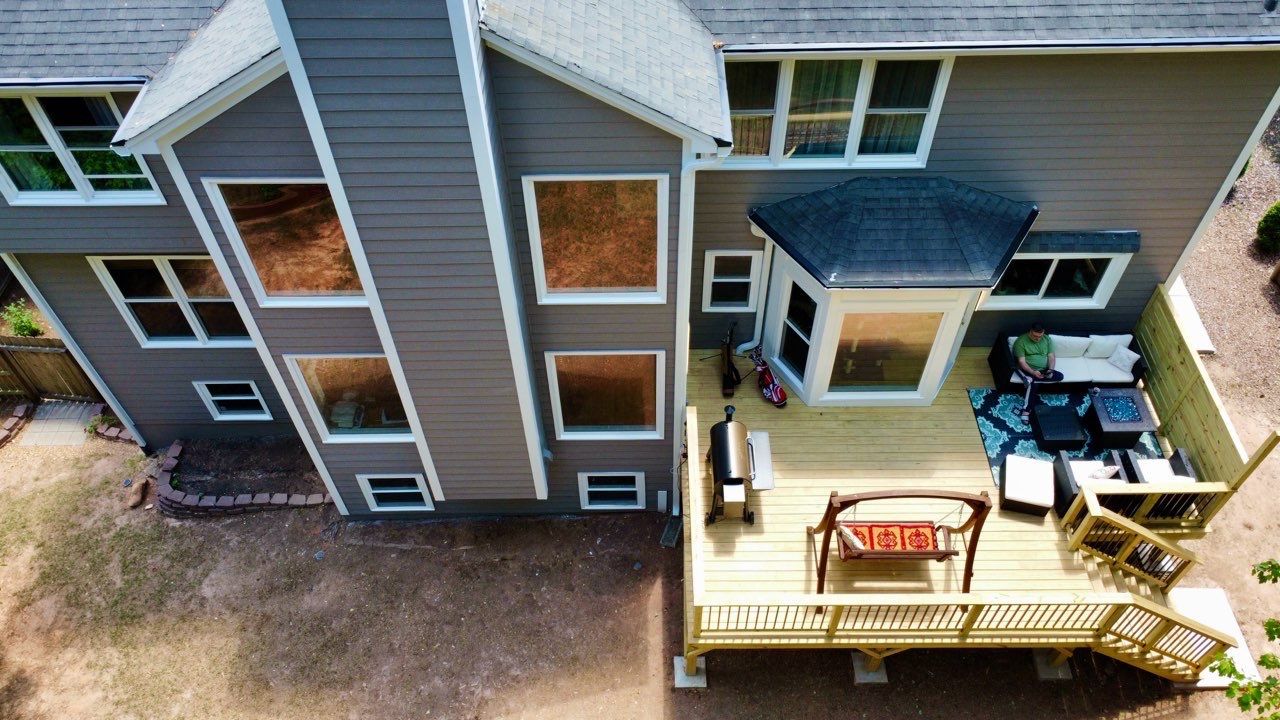 Full Exterior Siding Replacement and Custom Deck in Johns Creek by Swift Home Renovations 