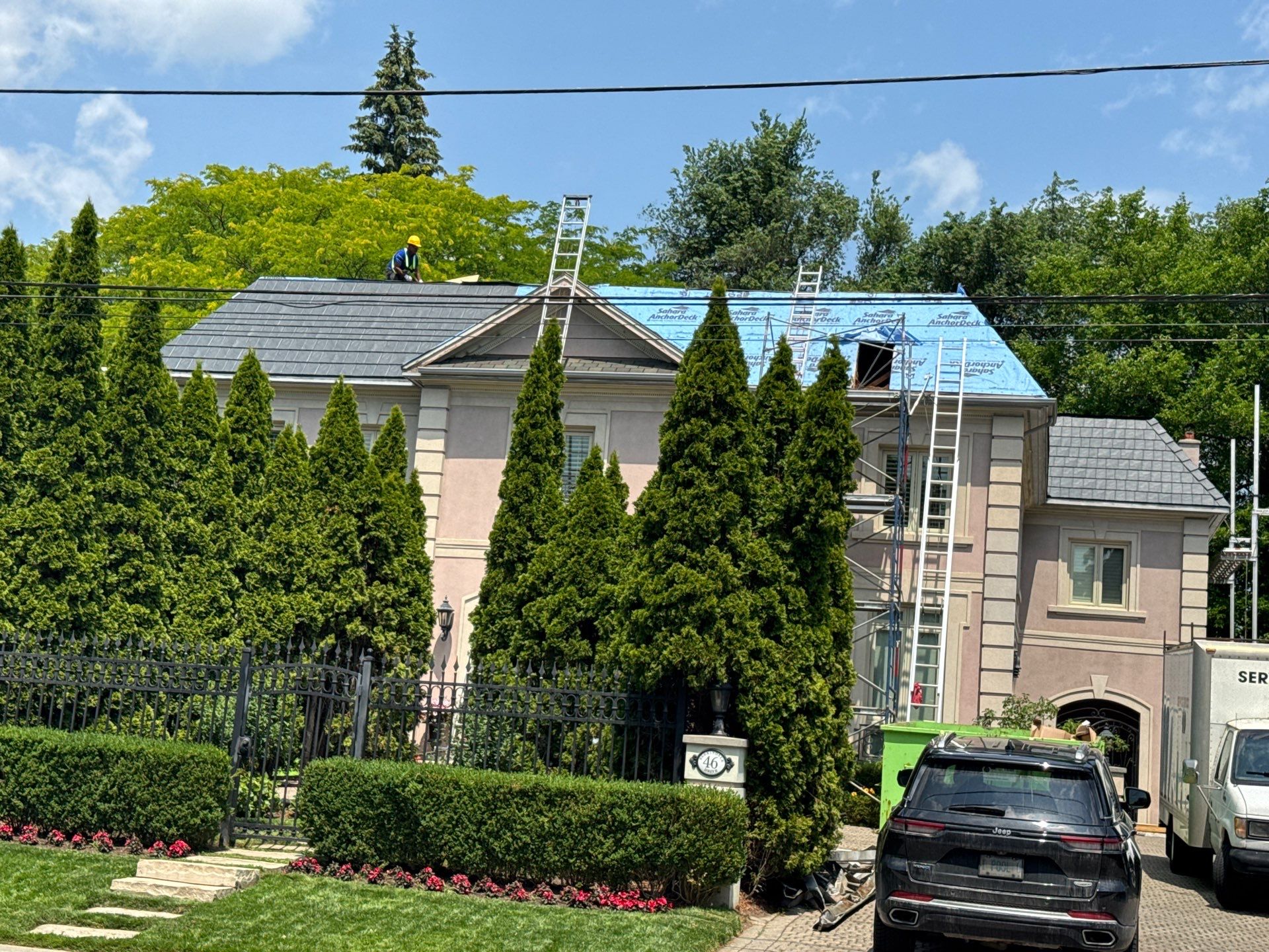 Residential Roofing Installation using Vicwest True Natuer. Metal Shingle by Jay Carter Roofing & Sheet Metal