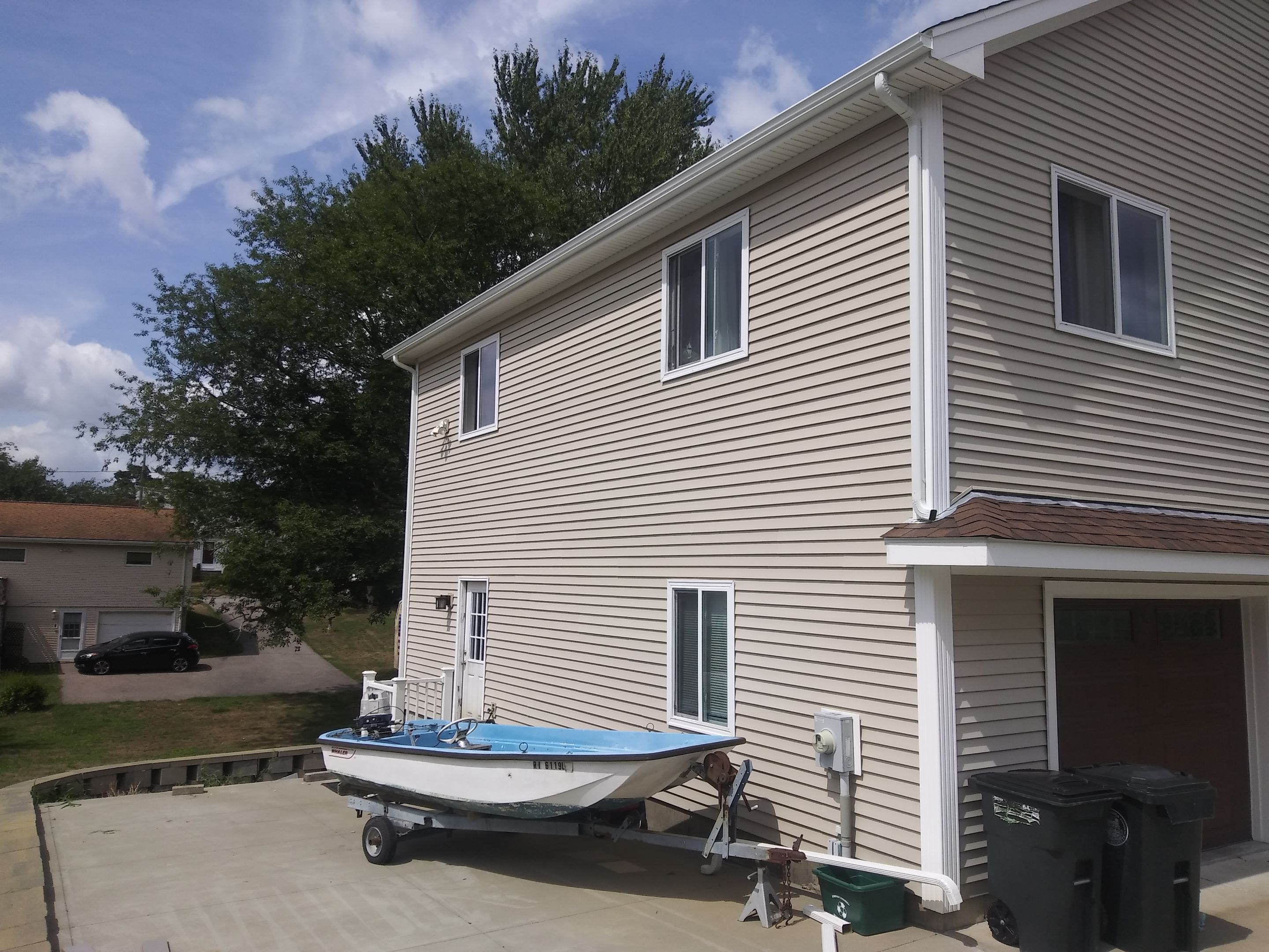 Swansea, MA Gutter Installation using 5" K-Style Aluminum Gutter by Gutter Pro Enterprises