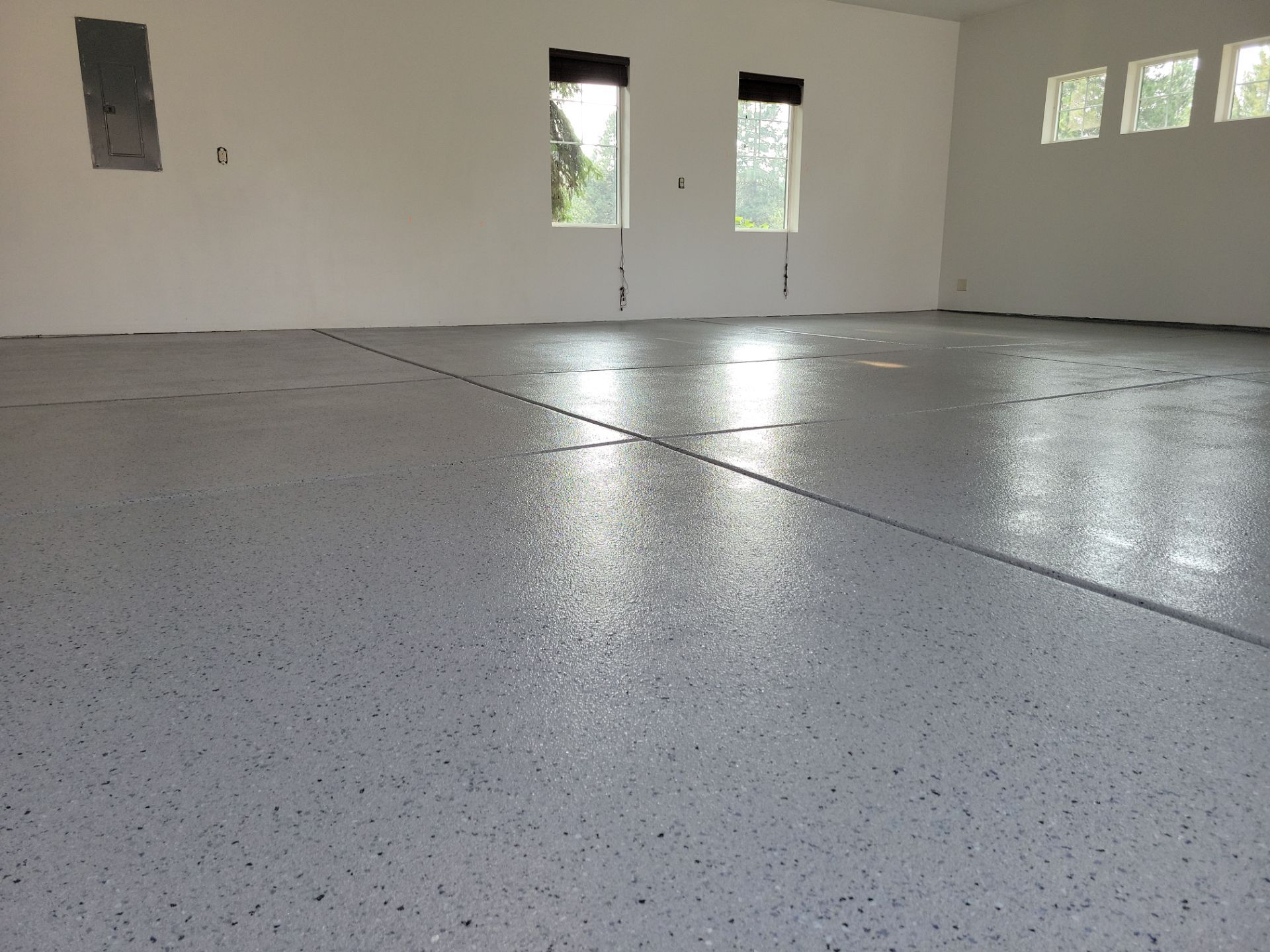 Garage Transformation using Denali Hybrid by Croc Coatings, LLC