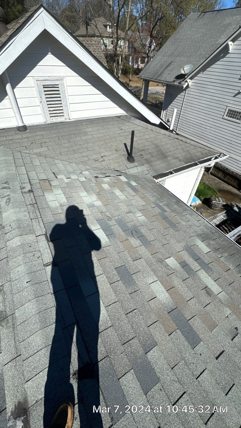 partial replacement w/ matching shingle by Nailed It Roofing & Remodeling LLC