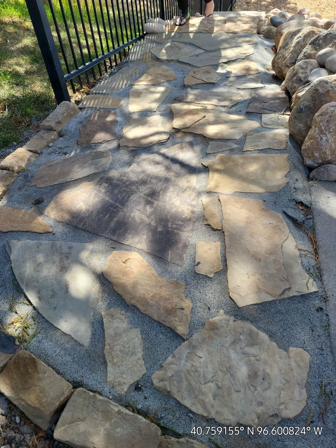 Updated Stone Stepper Path by New Horizon Landscapes