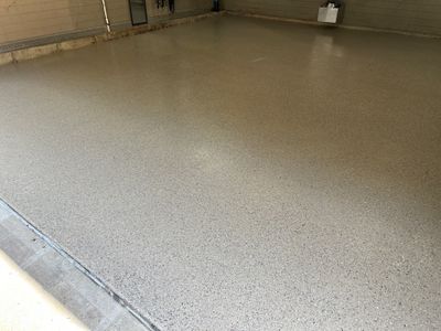 Armadillo Garage & Patio Coating in South Bend! by Innovative Spaces / Innovative Concrete Coatings