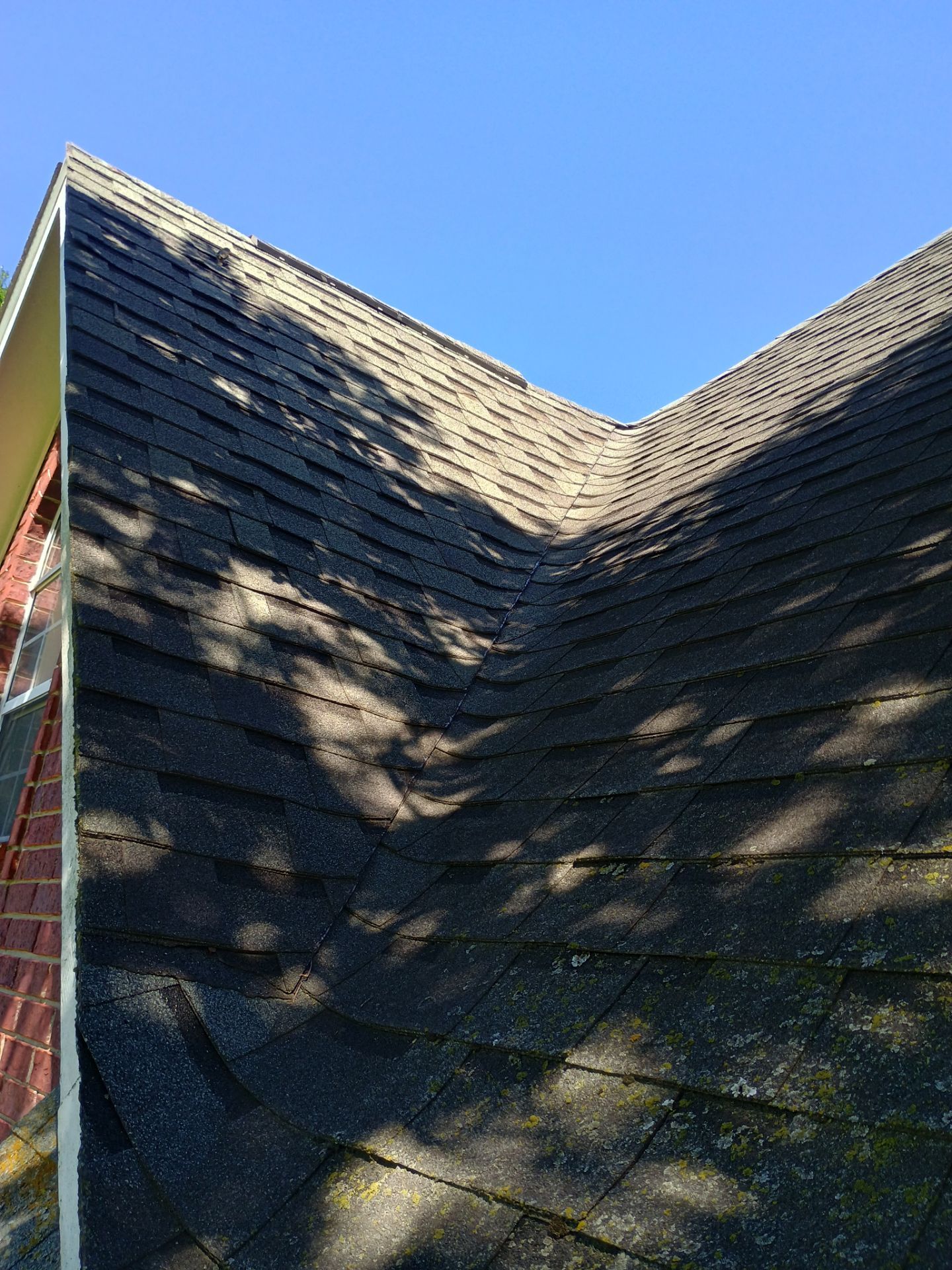 Architectural Shingle Roof Replacement for Brick Residence in Ardmore by BANA Roofing and Solar Supply