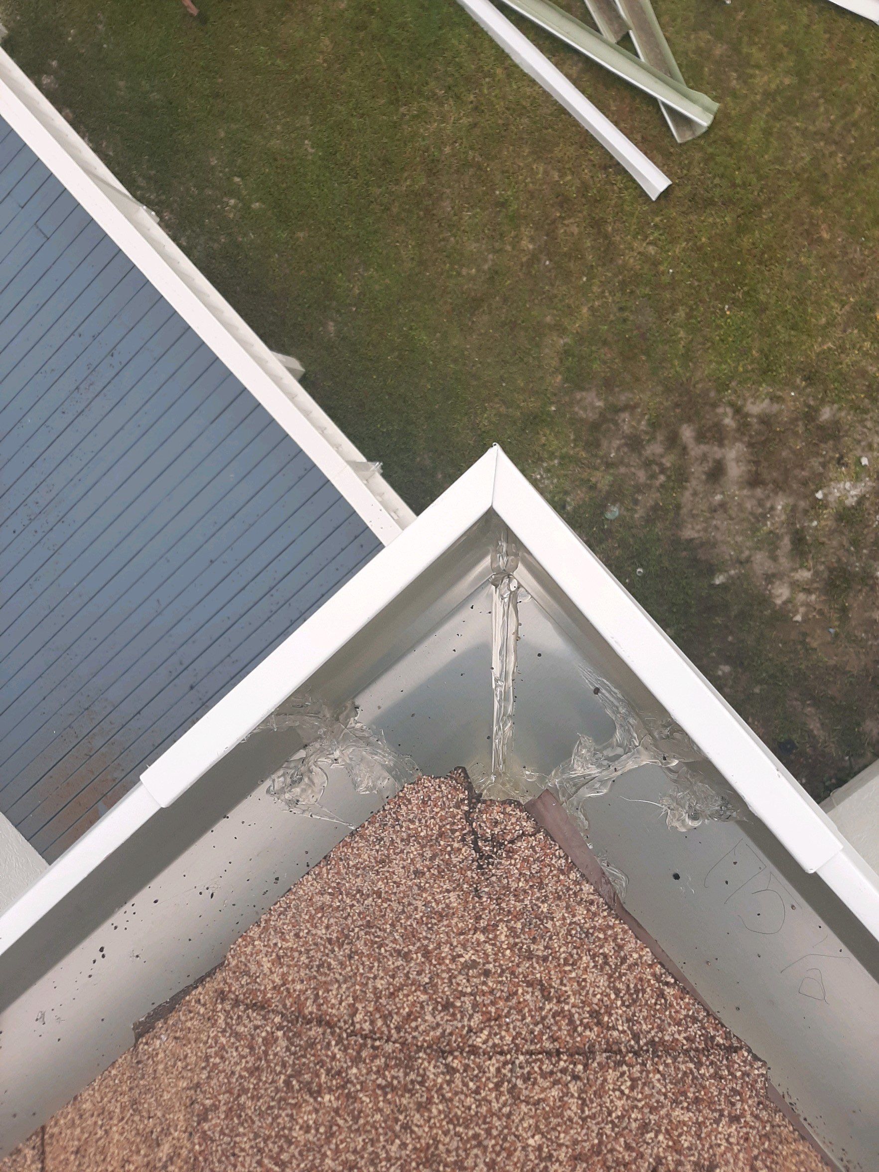 Seamless Gutter Installation using White K-Style Gutters by Gutter Professors