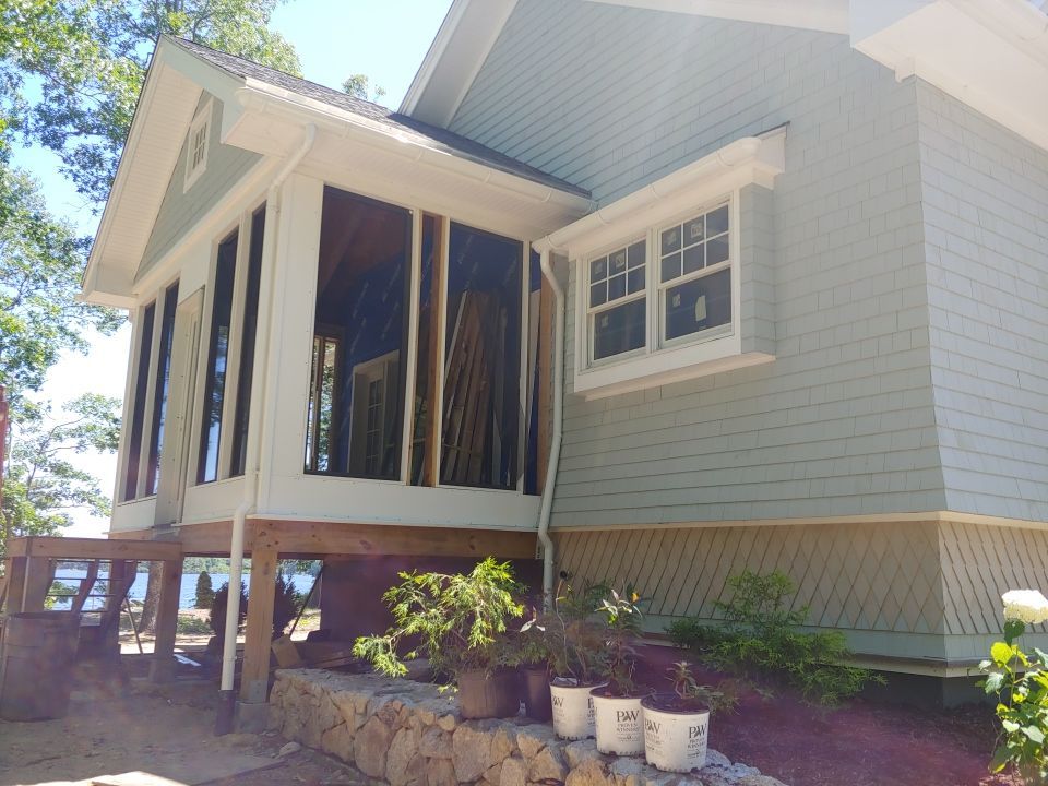East Falmouth, MA Gutter Installation using 6" Half Round Aluminum Gutter by Gutter Pro Enterprises