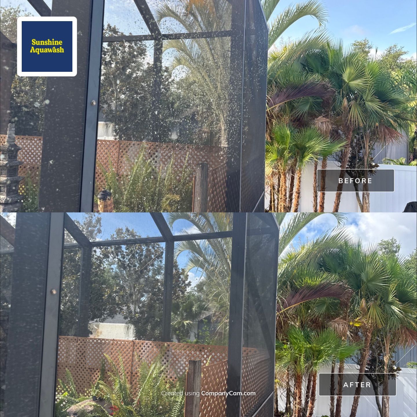 Pool Cage Screen Enclosure Cleaning – Oakley Community, Ellenton, FL 34222 by Sunshine AquaWash