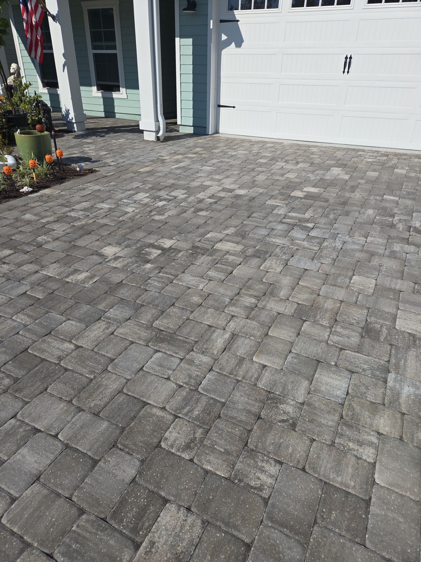 Pavers using Concrete Sealant, TopSeal, and PolySand by DuraSeal