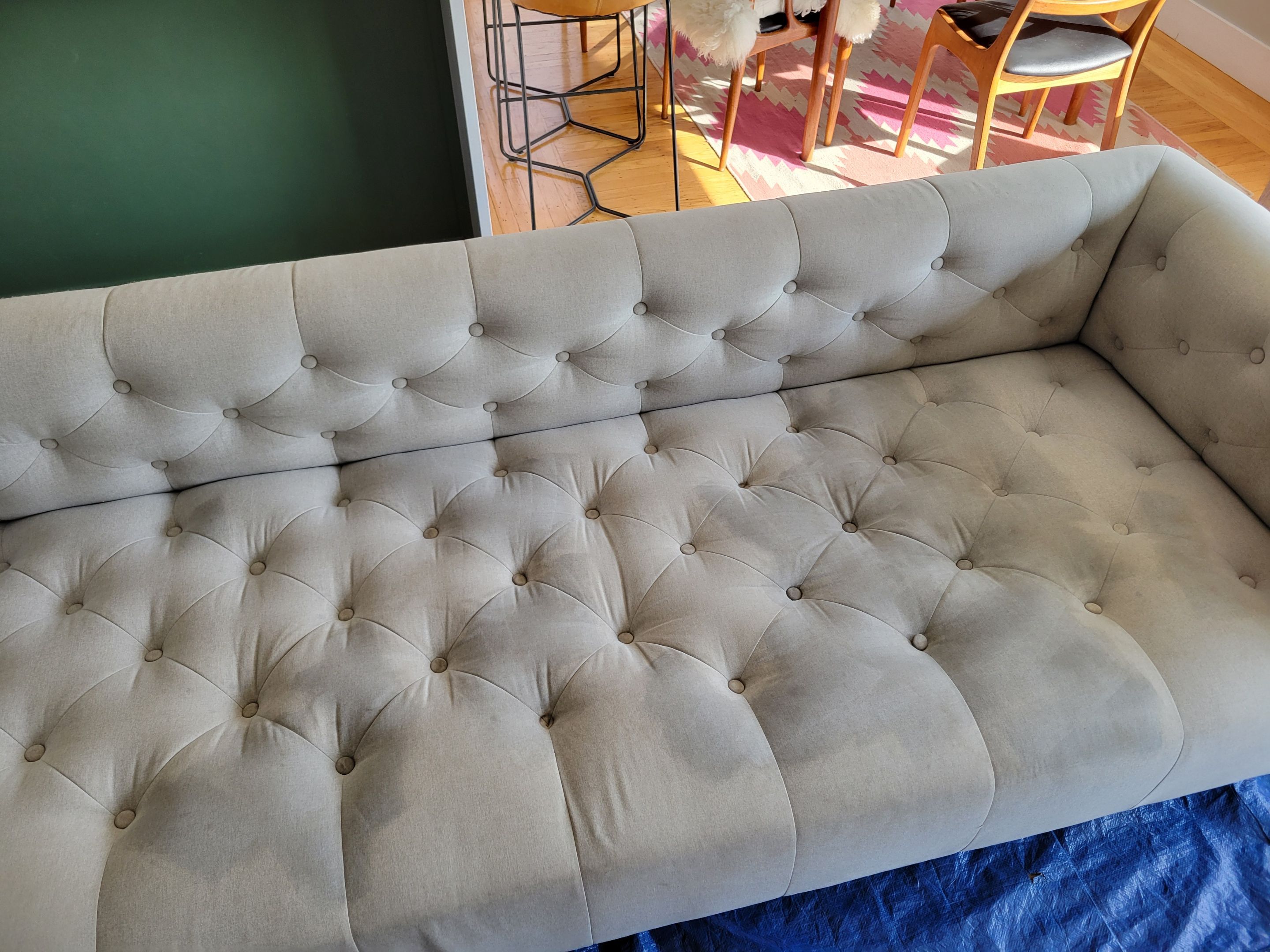 Upholstery Cleaning of Stained Sofa by Ardent Carpet Restore LLC