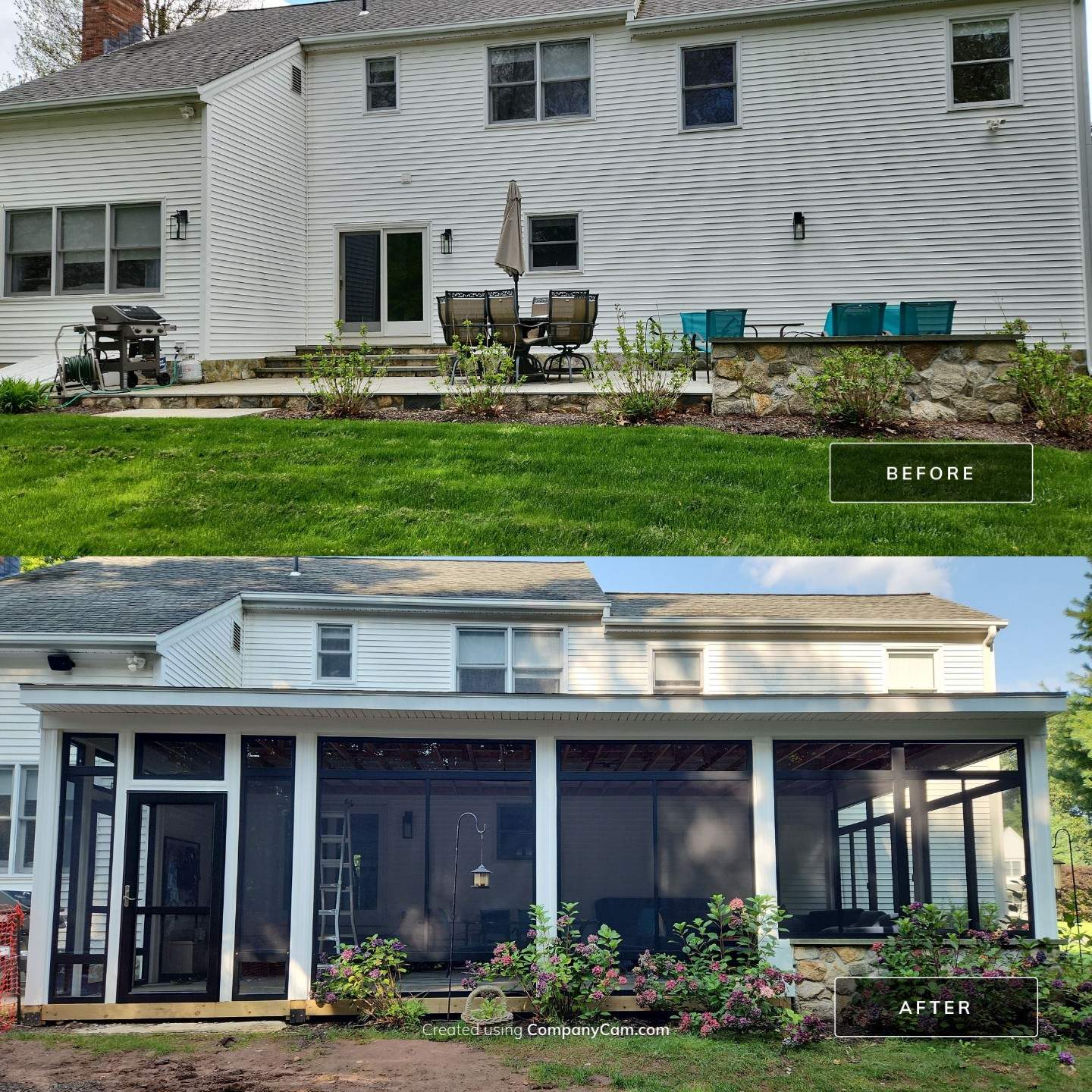 Summer Space Porch Enclosure by DiGiorgi Roofing and Siding Inc