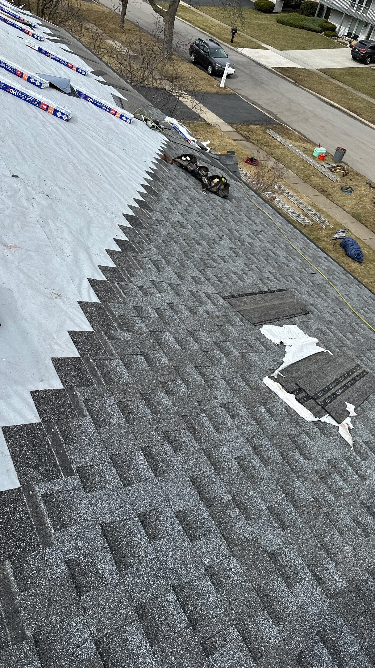 Residential Roofing Installation using GAF Timberline HDZ by Pro Home Services Inc