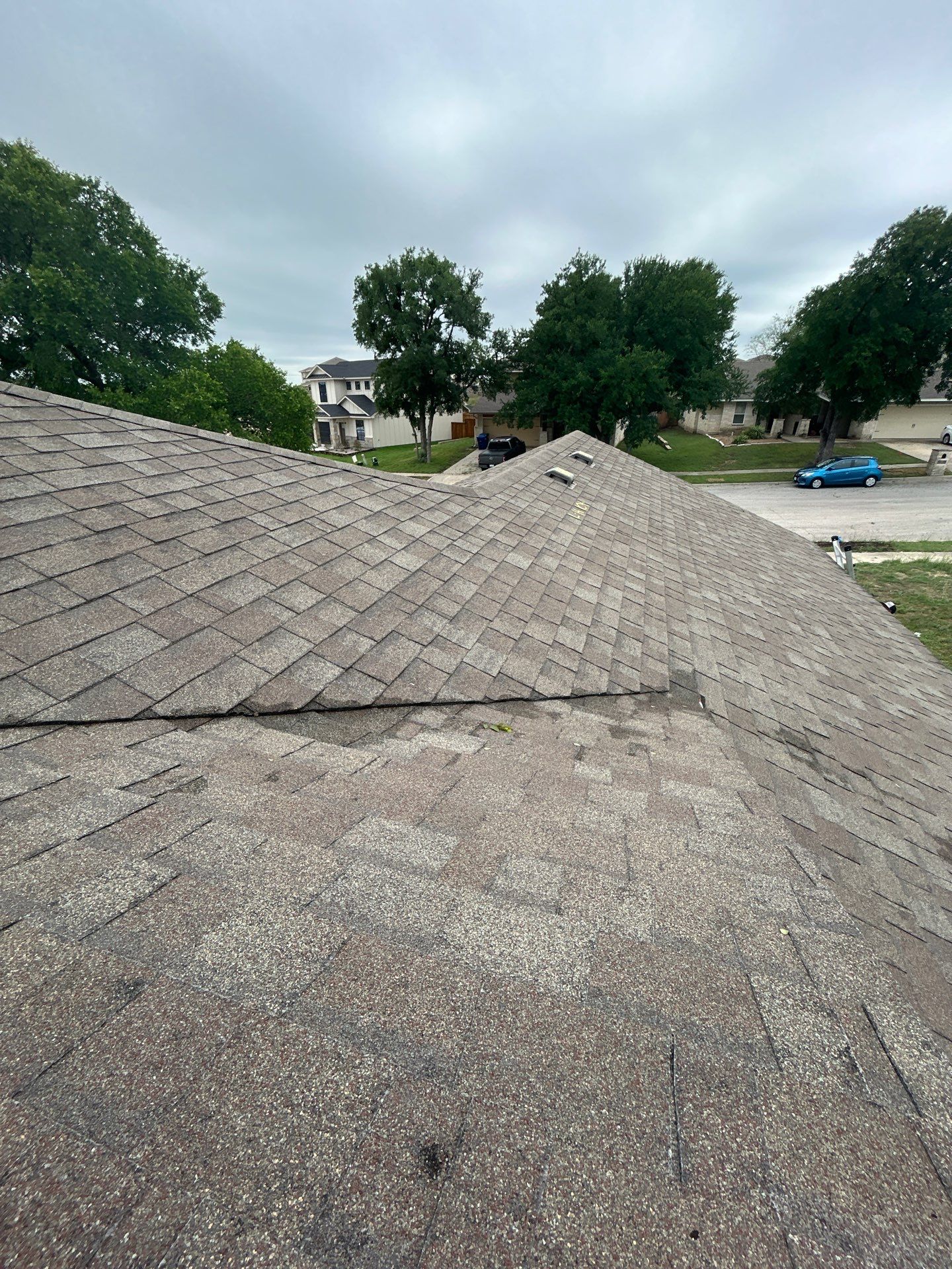 Residential Roof Replacement using GAF - HDZ - Weathered Wood by Action Exteriors Austin