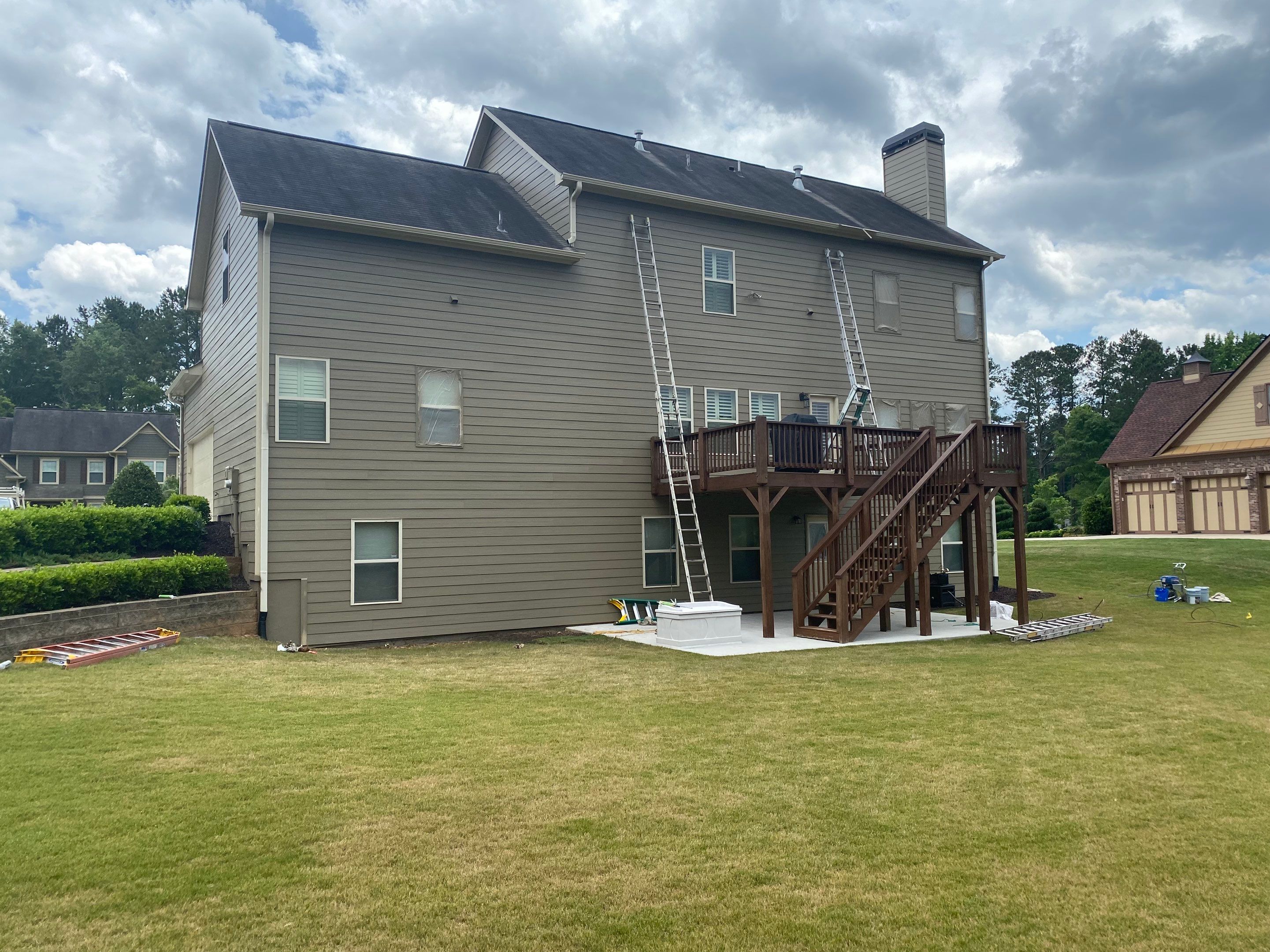 Full Exterior Painting and Siding Refresh in Powder Springs by Swift Home Renovations