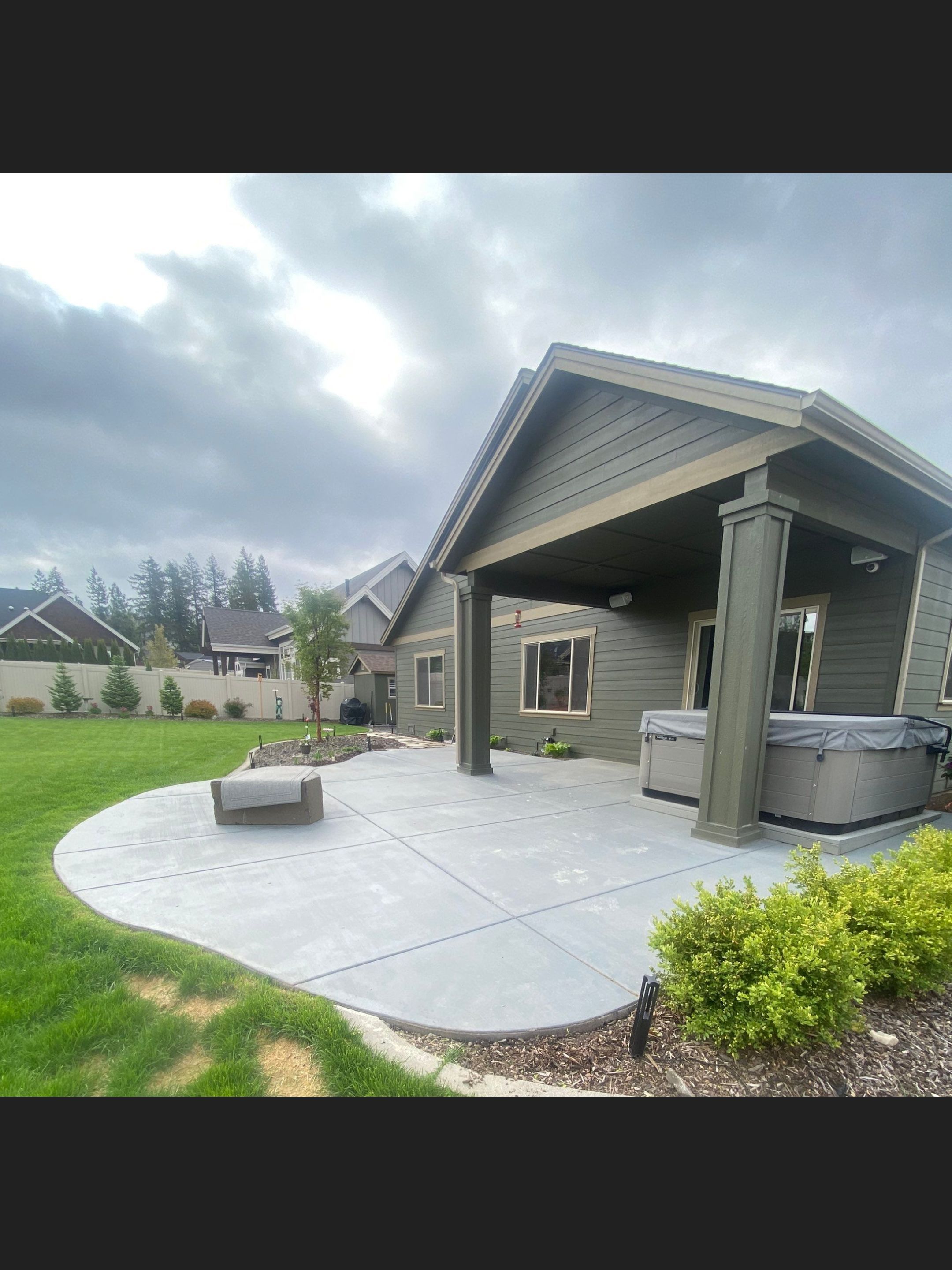 Patio and Walkway using Cordwood Colorway by Croc Coatings, LLC