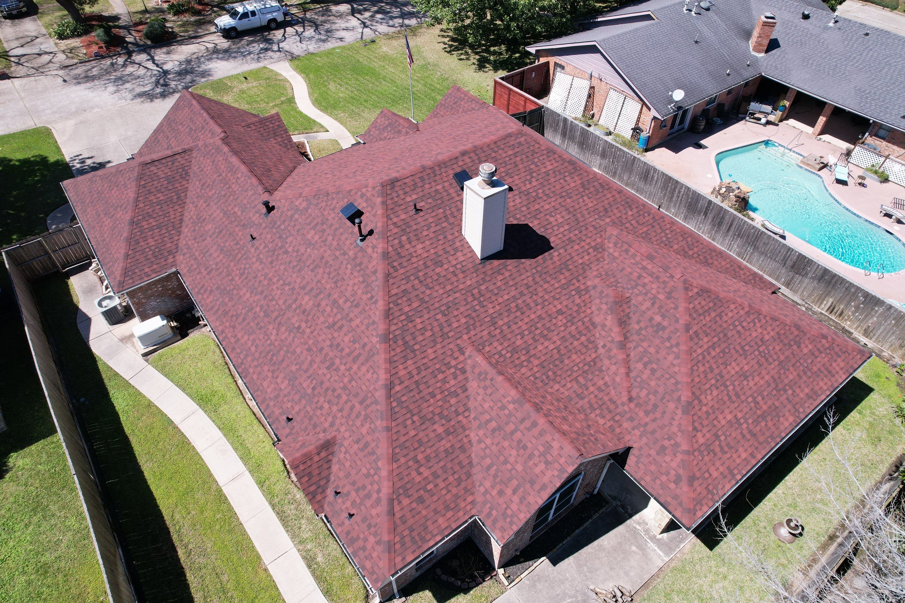 IKO Dynasty Monaco Red by STX Roofing