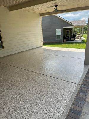 Patio Floor Coating using Shoreline
