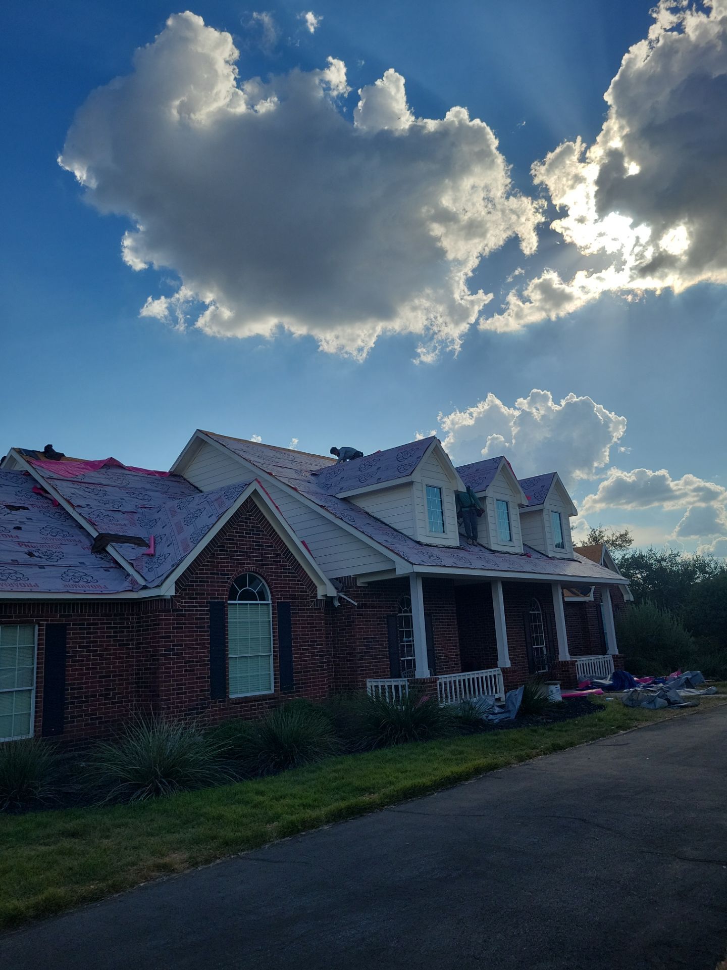 Architectural Shingle Roof Replacement for San Antonio Brick Home by Heaven Sent Roofing, LLC