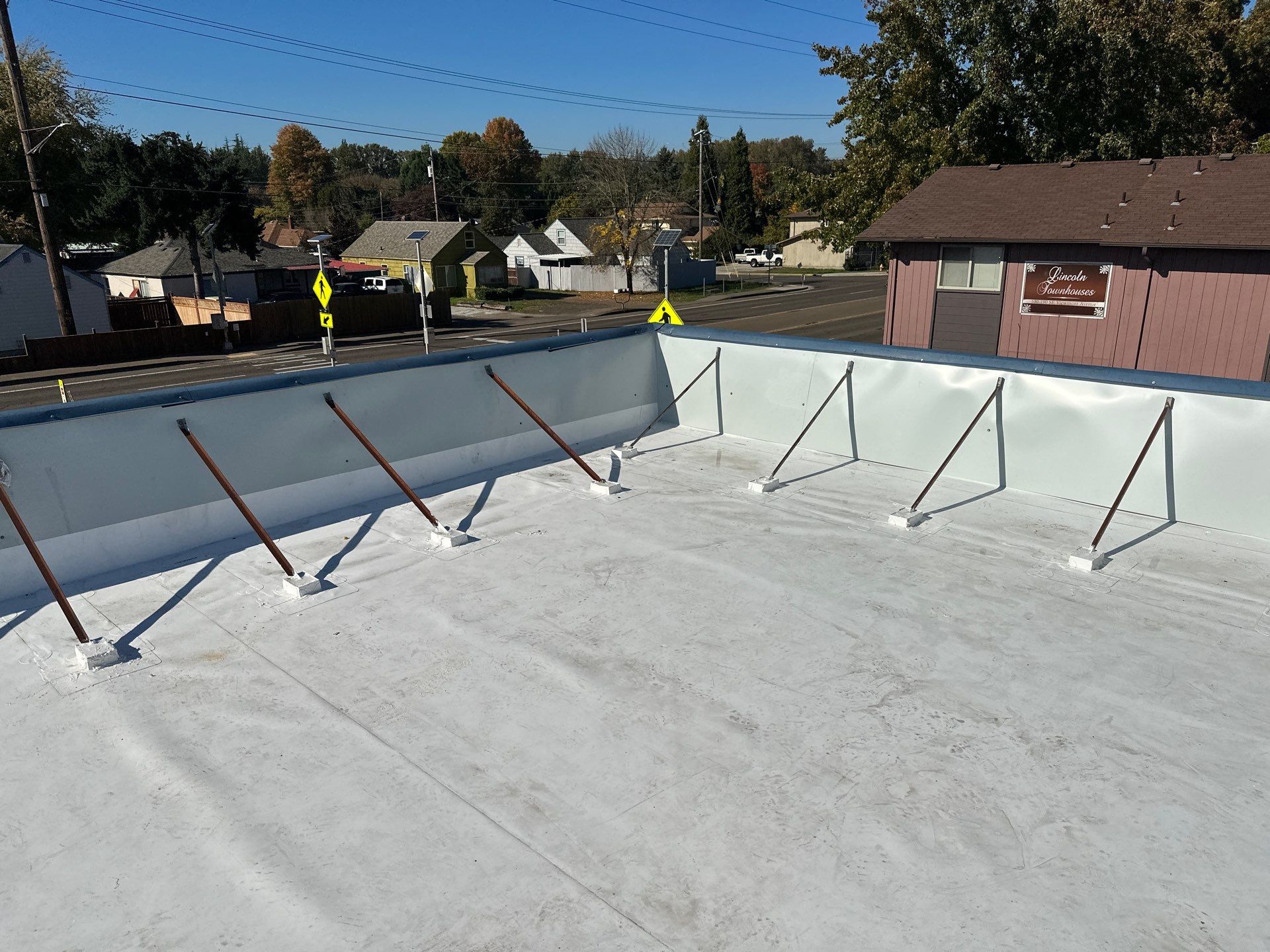 Commercial Roofing Installation using GAF 60Mil TPO  by Orezona Building & Roofing Company, Inc.