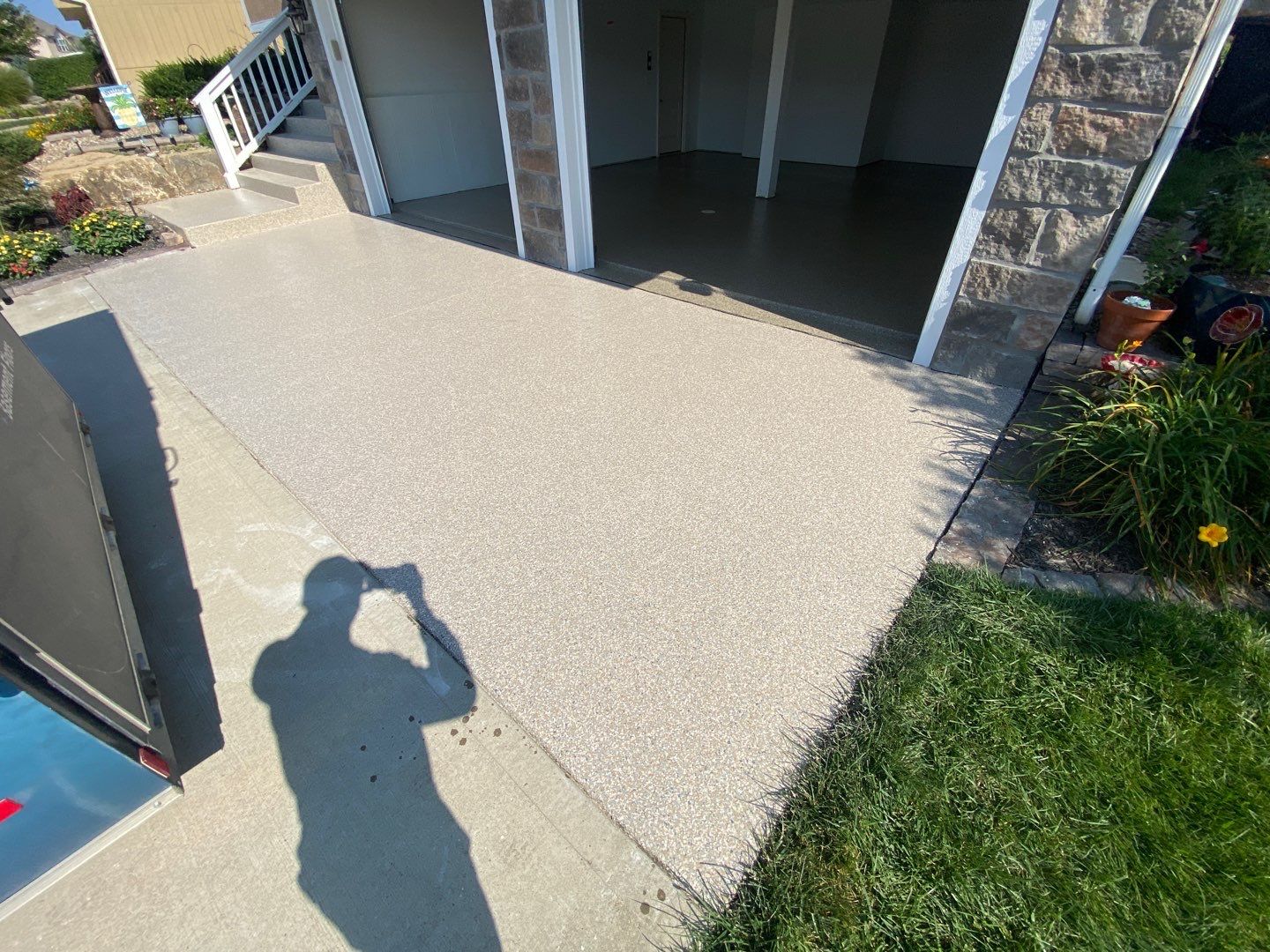 Garage & Patio using Trail Mix by Select Painting, Coatings & Garage Cabinets