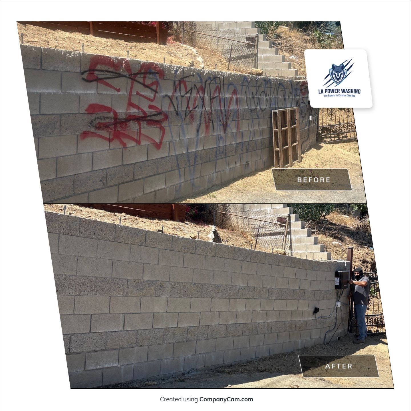 Graffiti Removal by La Power Washing Inc