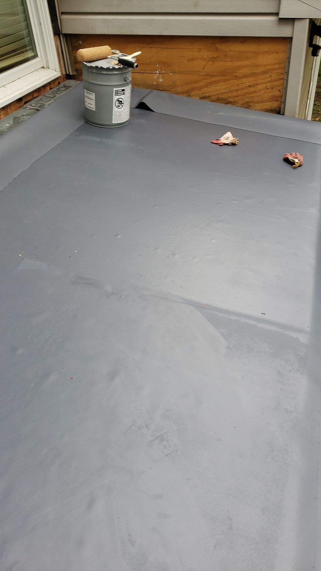 Charcoal Durolast PVC Membrane with Vinyl Rib by Roof Right Inc
