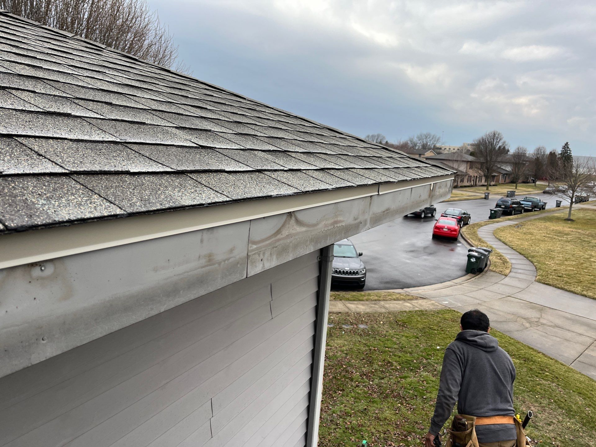 Residential Roofing Installation using GAF Timberline HDZ Weathered Wood by Nitro Roofing and Construction