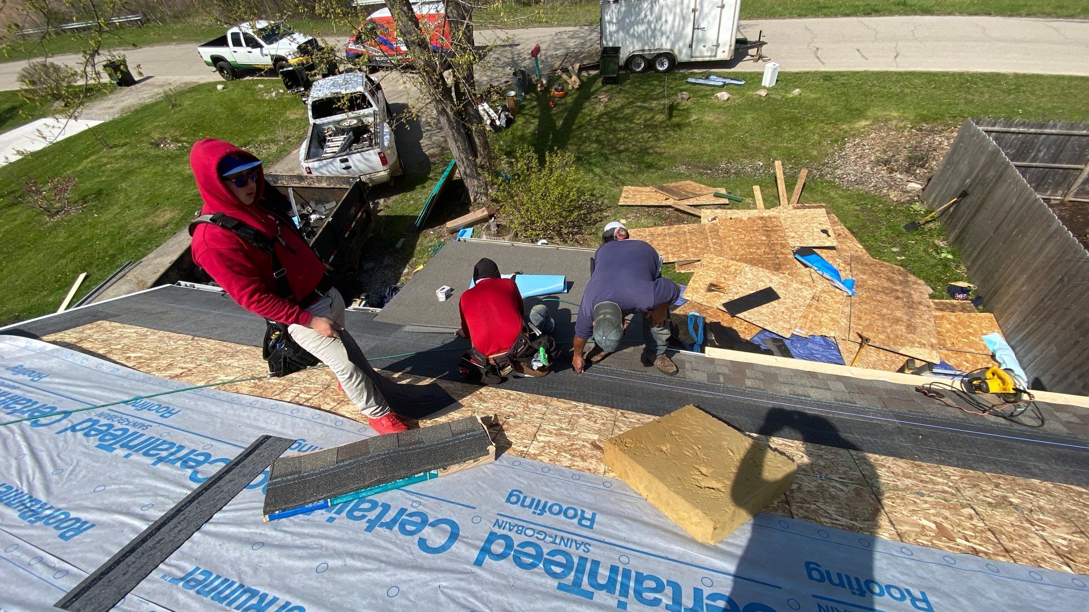 Roof Replacement using CertainTeed Landmark by 180 Contractors