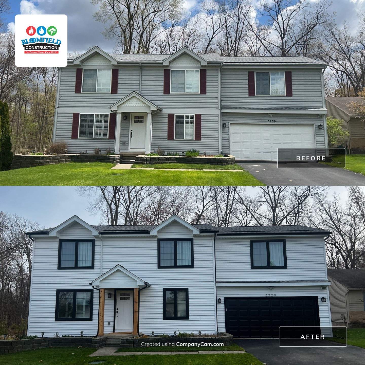 Siding Installation using CertainTeed Monogram Vinyl D5" by Bloomfield Construction & Restoration