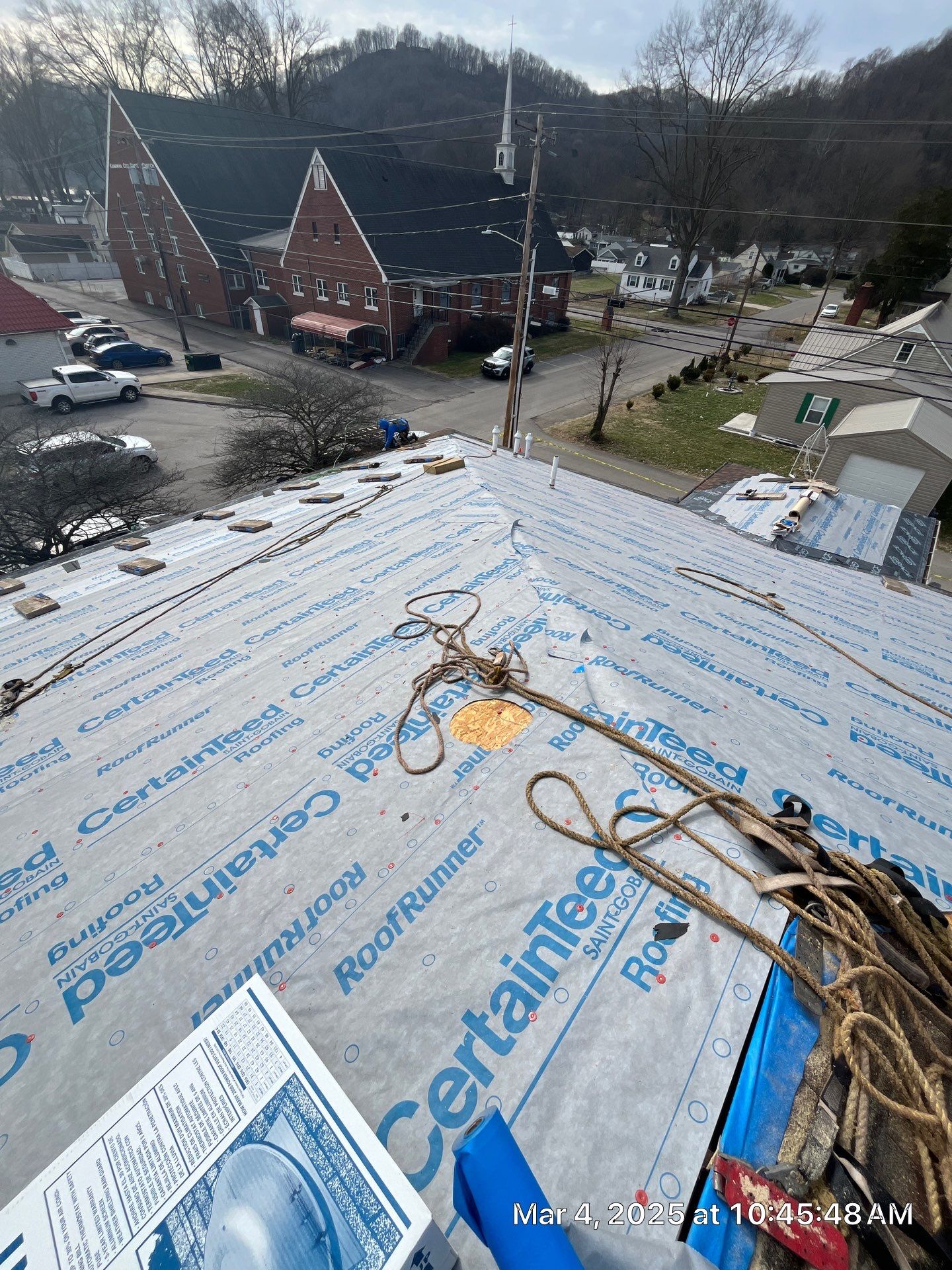 Commercial Roofing Installation using Certainteed Landmark Pro Shingles by Fahey Roofing + Contracting