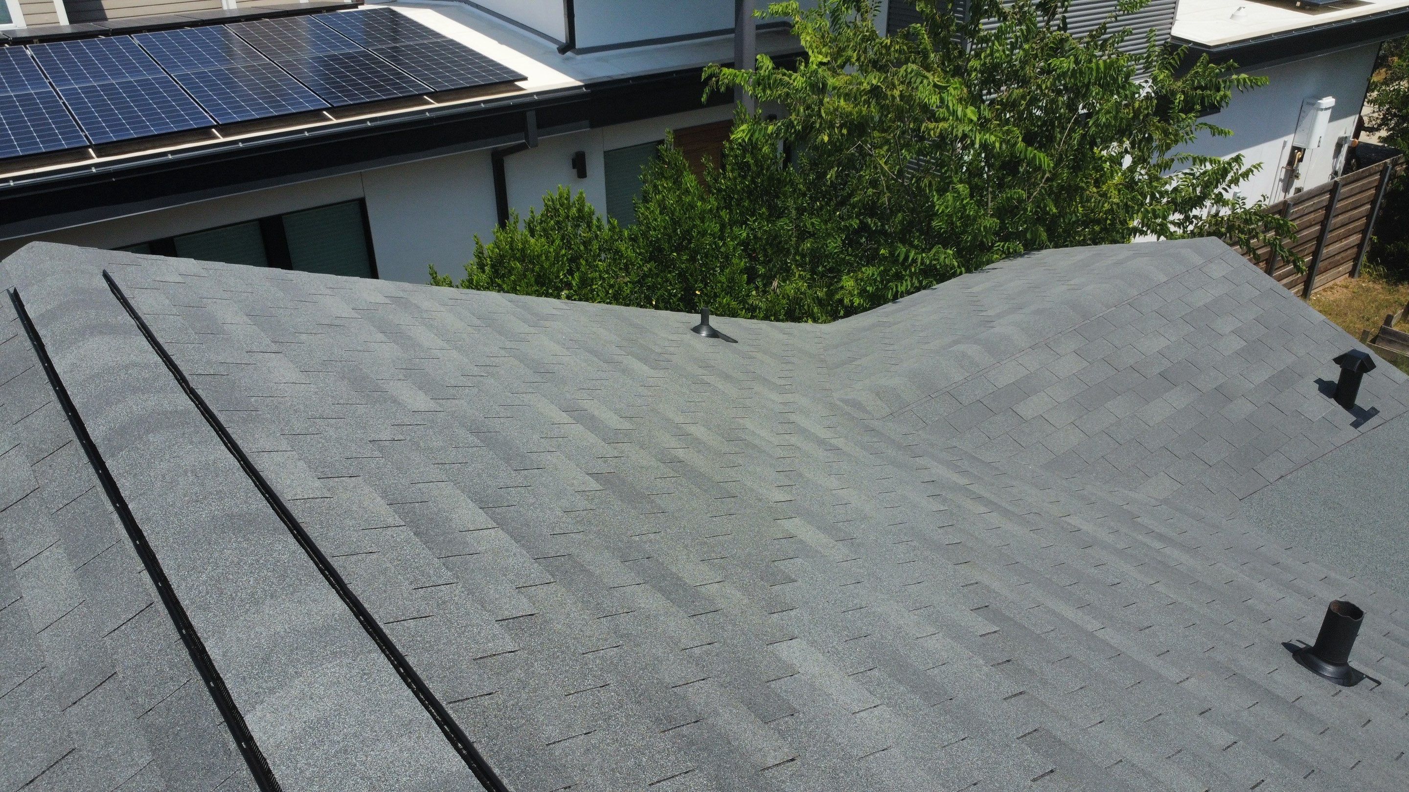 Full Roof Replacement – Main Home + Guest House | Estate Gray Shingles | Austin, TX by Kstylez Roofing & Construction