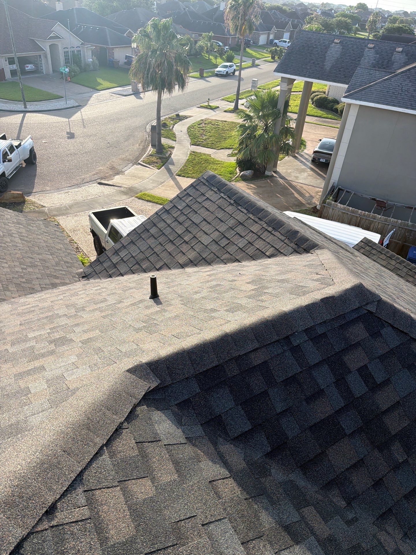 Flashing Stucco above the Roof by Bayfront Roofing and Construction