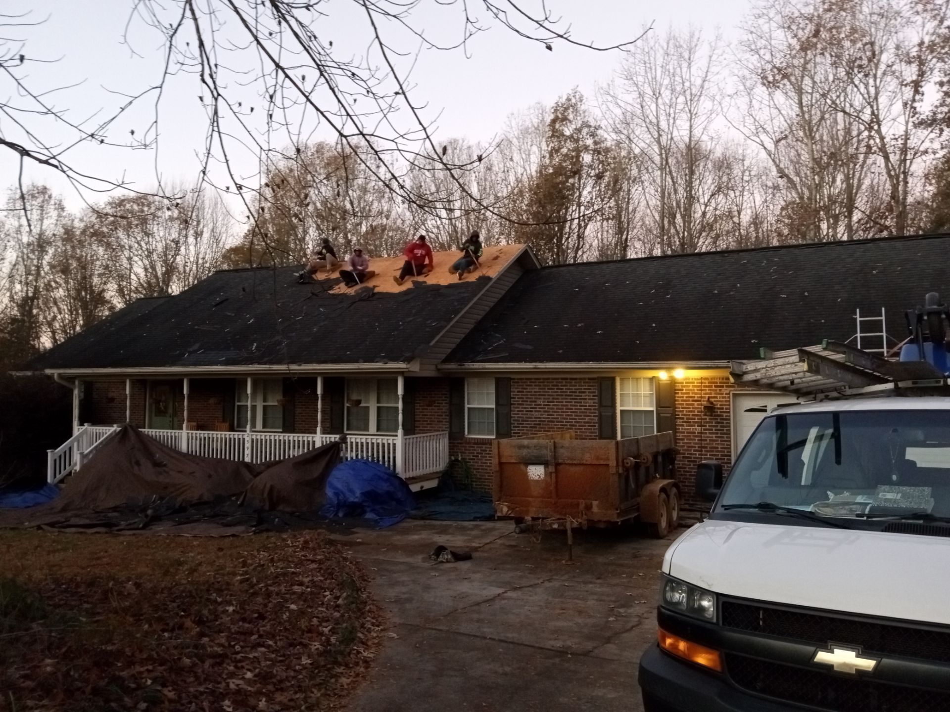 Residential Roofing Installation using Architectural shingles by BROCK BUILDERS 