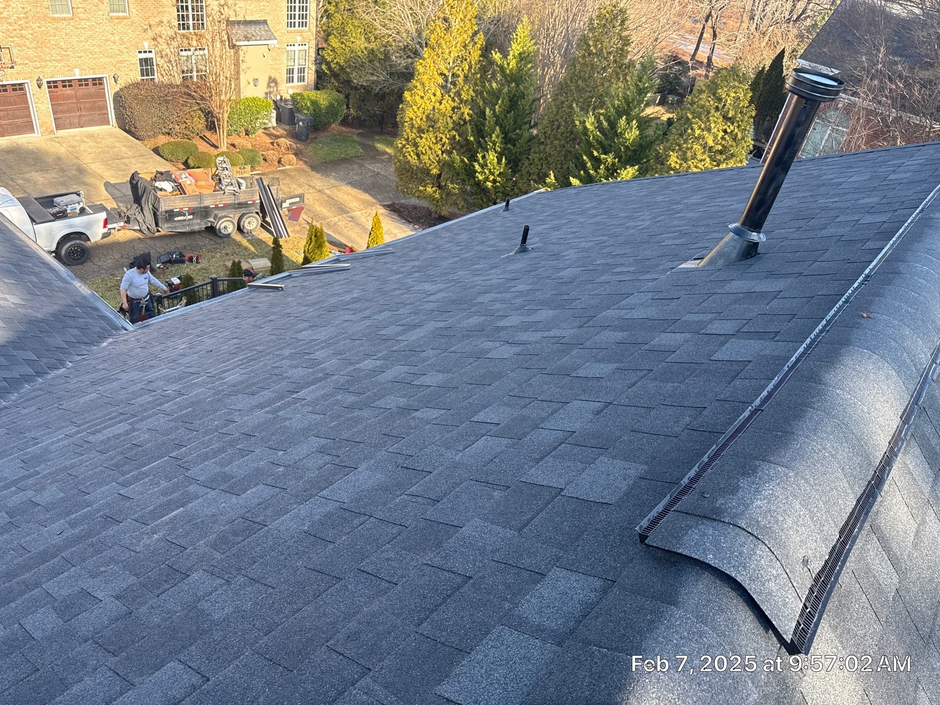 Charlotte, NC Architectural Shingle Roof Replacement and Velux Skylight Installation by Merritt Roofing LLC