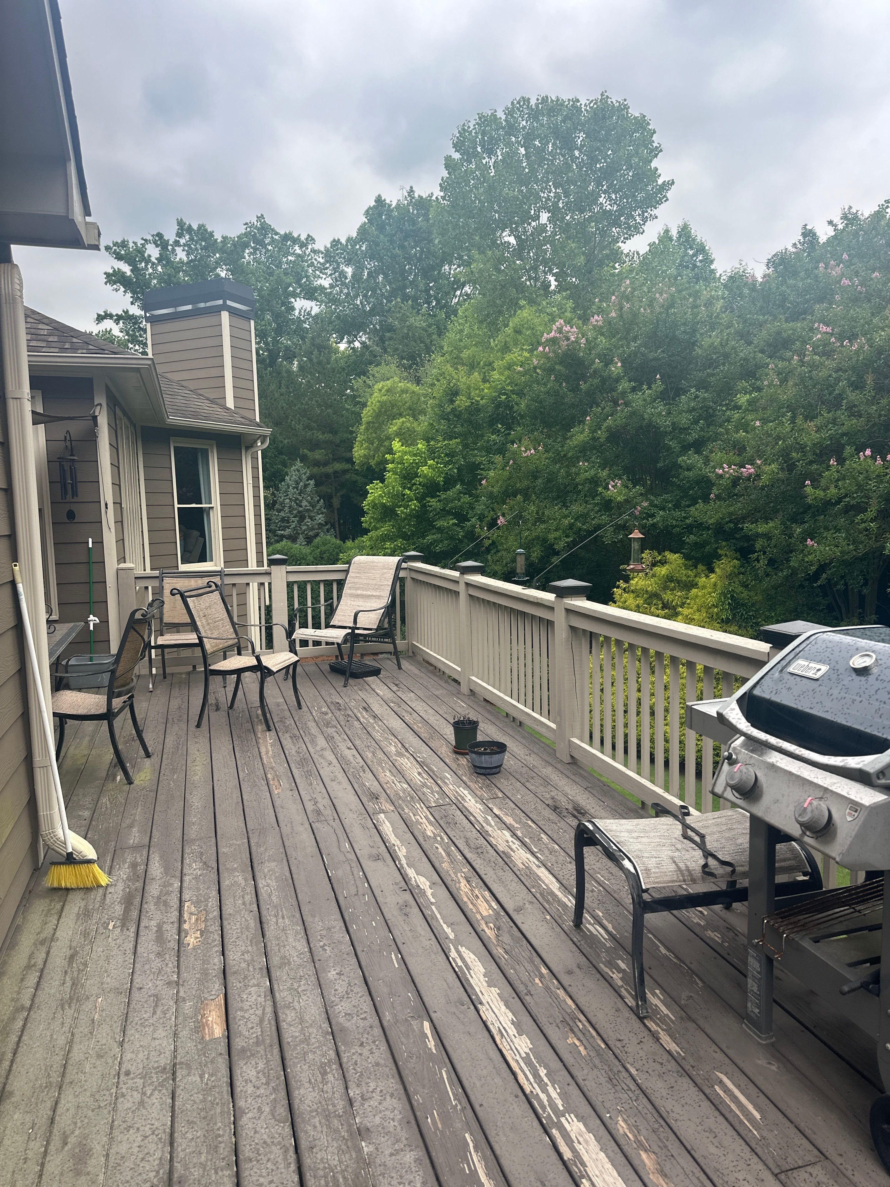 Woodstock, GA Deck Resurface using Trex Enhance Natural Series in the Rocky Harbor Color by Nelson Exteriors 