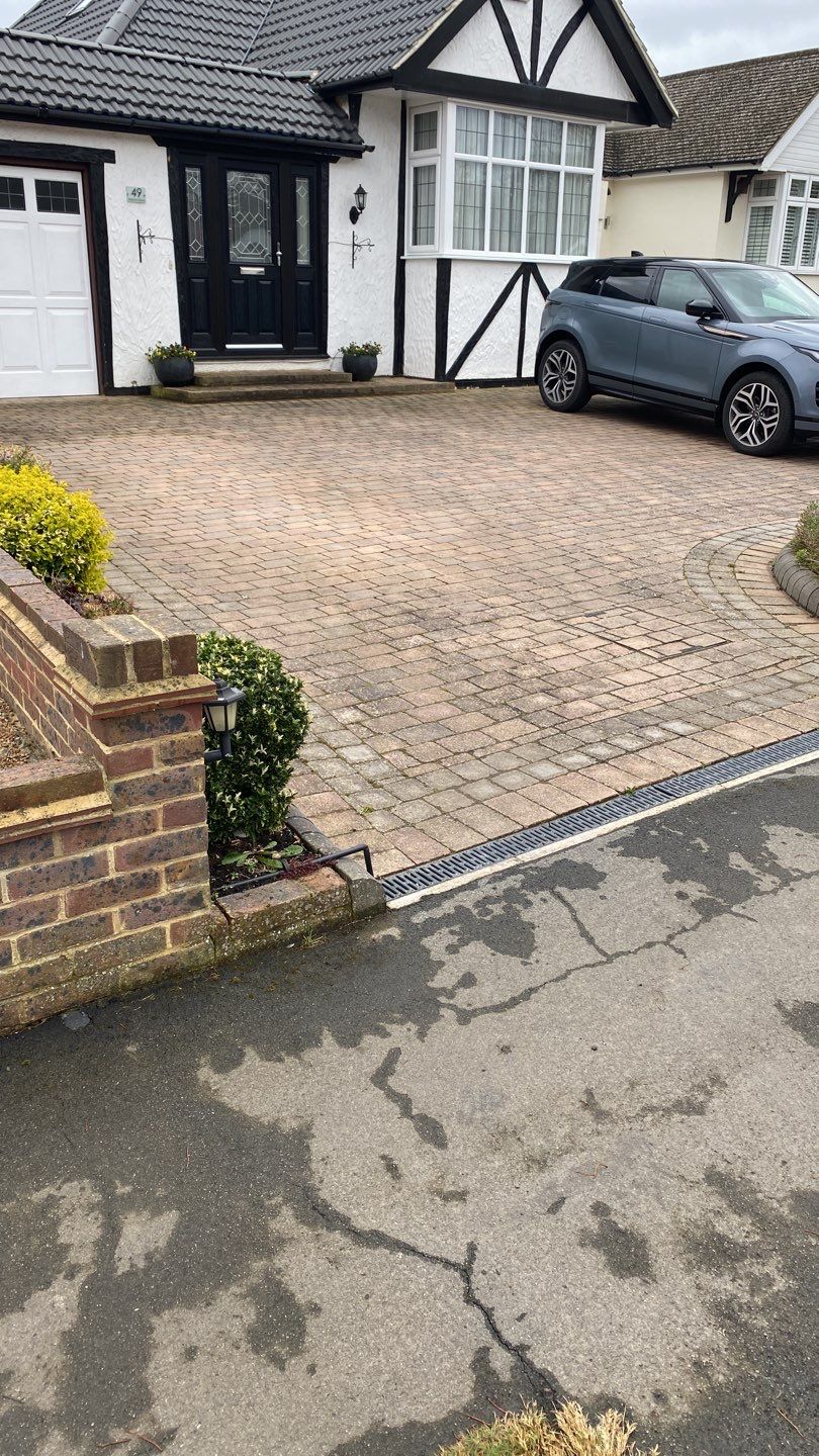 Driveway Clean using honda 21 ltr/min by Ges Exterior Cleaning ltd